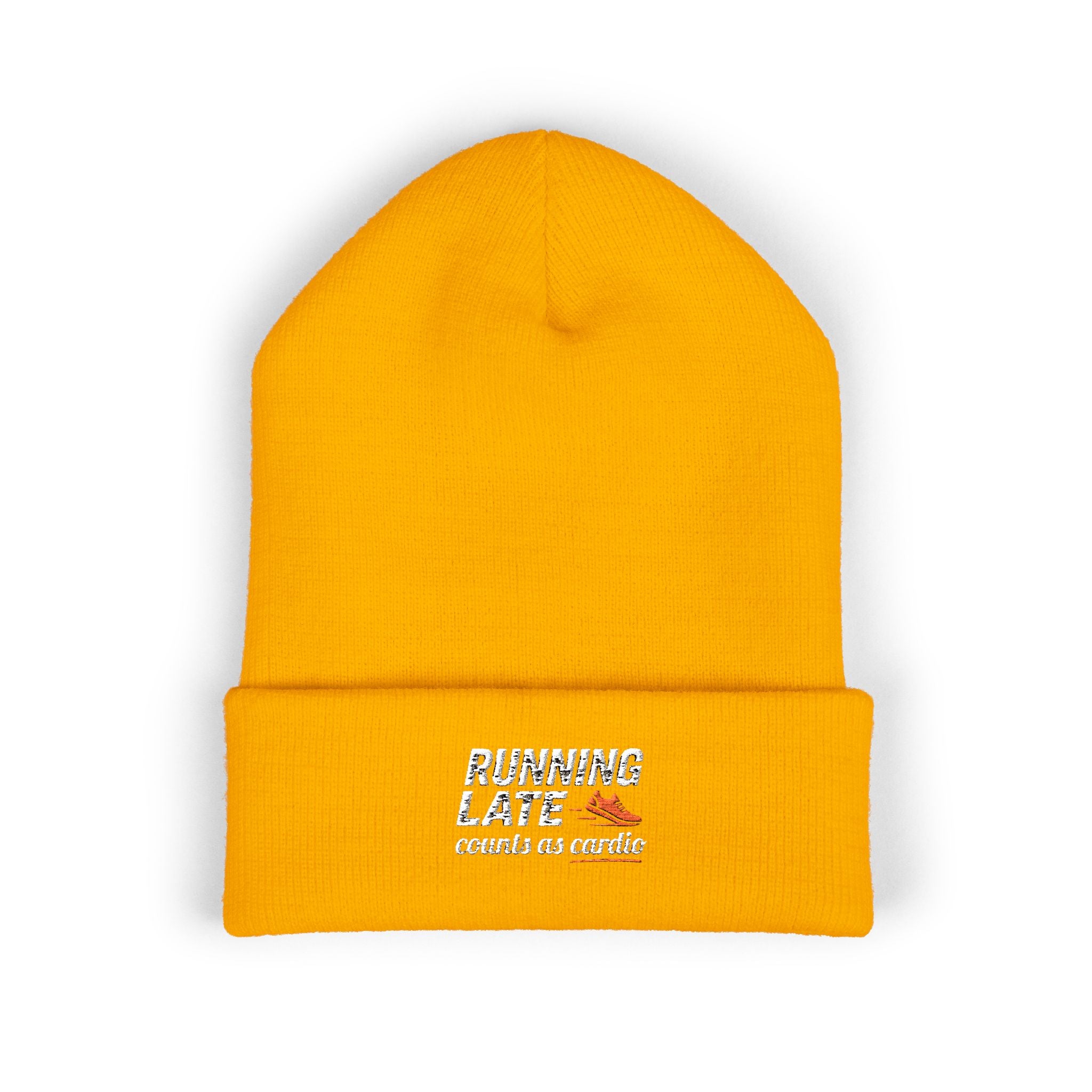Running Late Counts as Cardio Classic Cuffed Beanie (Embroidery)