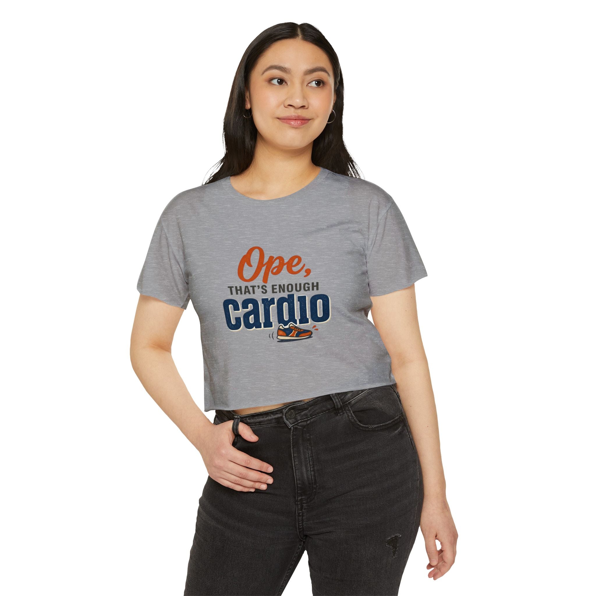 Ope, That's Enough Cardio Women's Festival Crop Top
