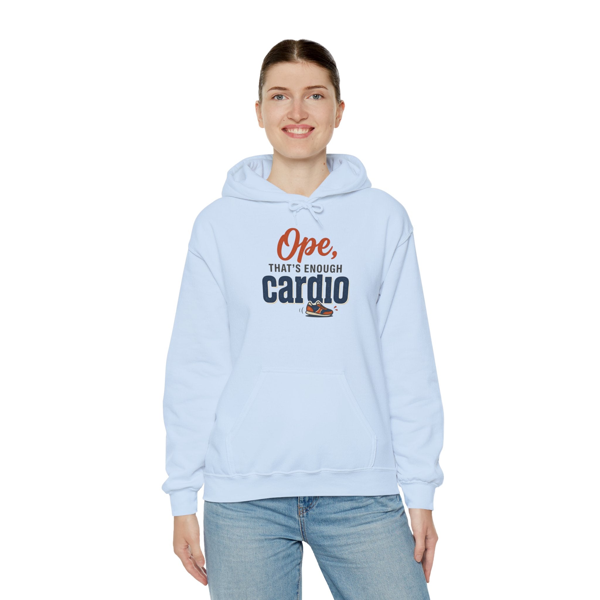 Ope, That's Enough Cardio Unisex Heavy Blend™ Hooded Sweatshirt