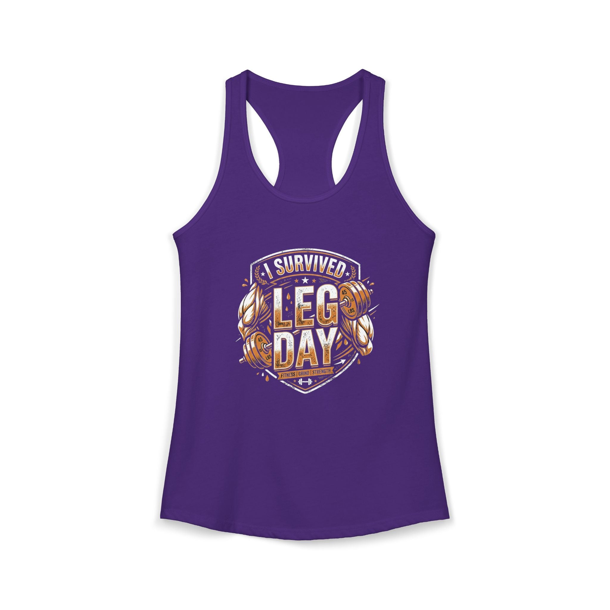 I Survived Leg Day Women's Ideal Racerback Tank