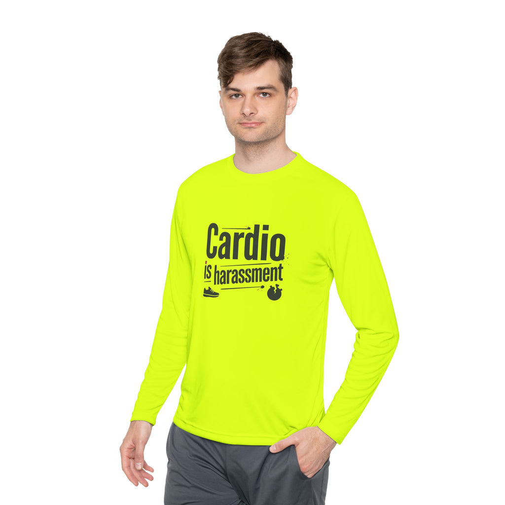 Cardio is Harassment Unisex Lightweight Long Sleeve Tee