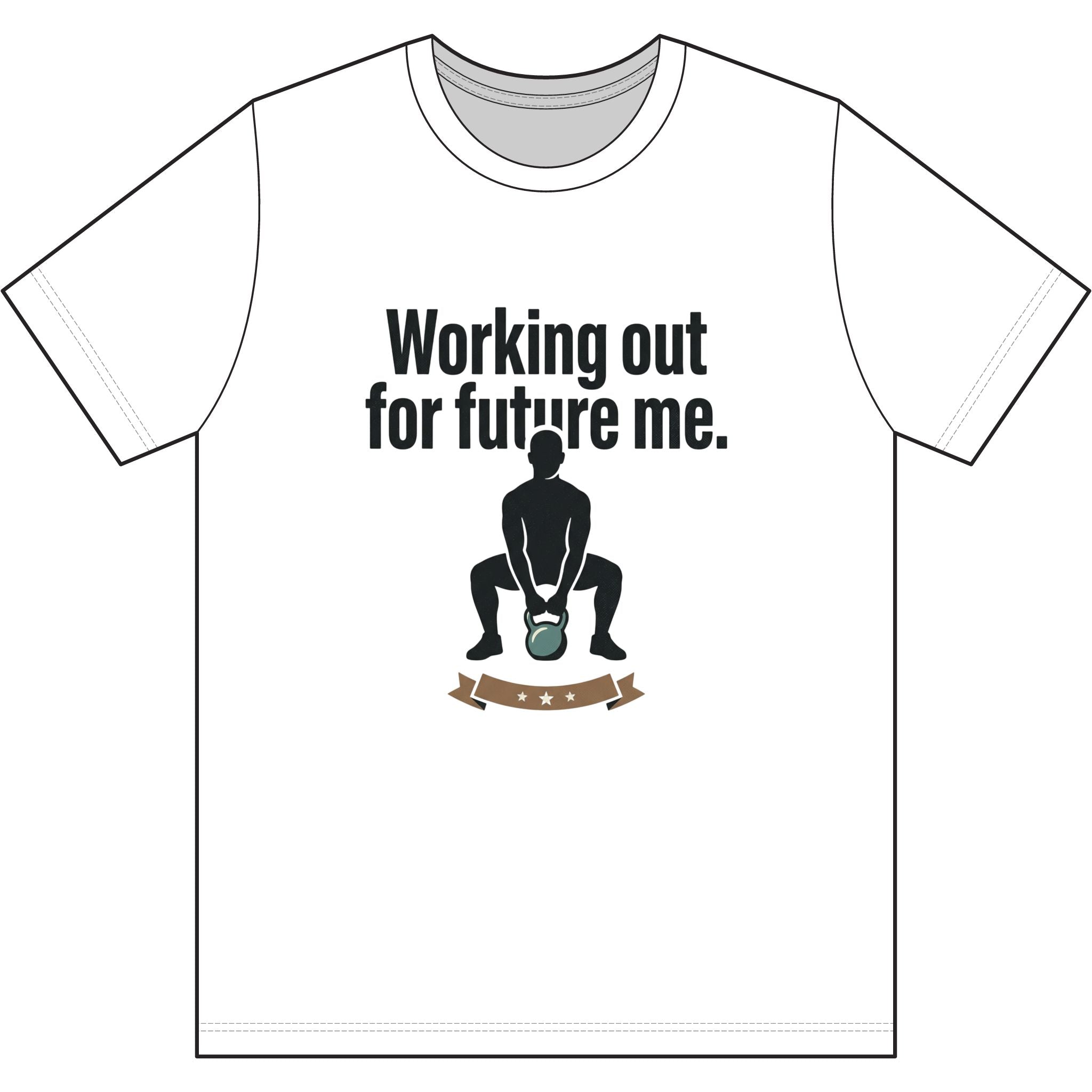 Working Out For Future Me Dri-Power 100% Polyester T-Shirt