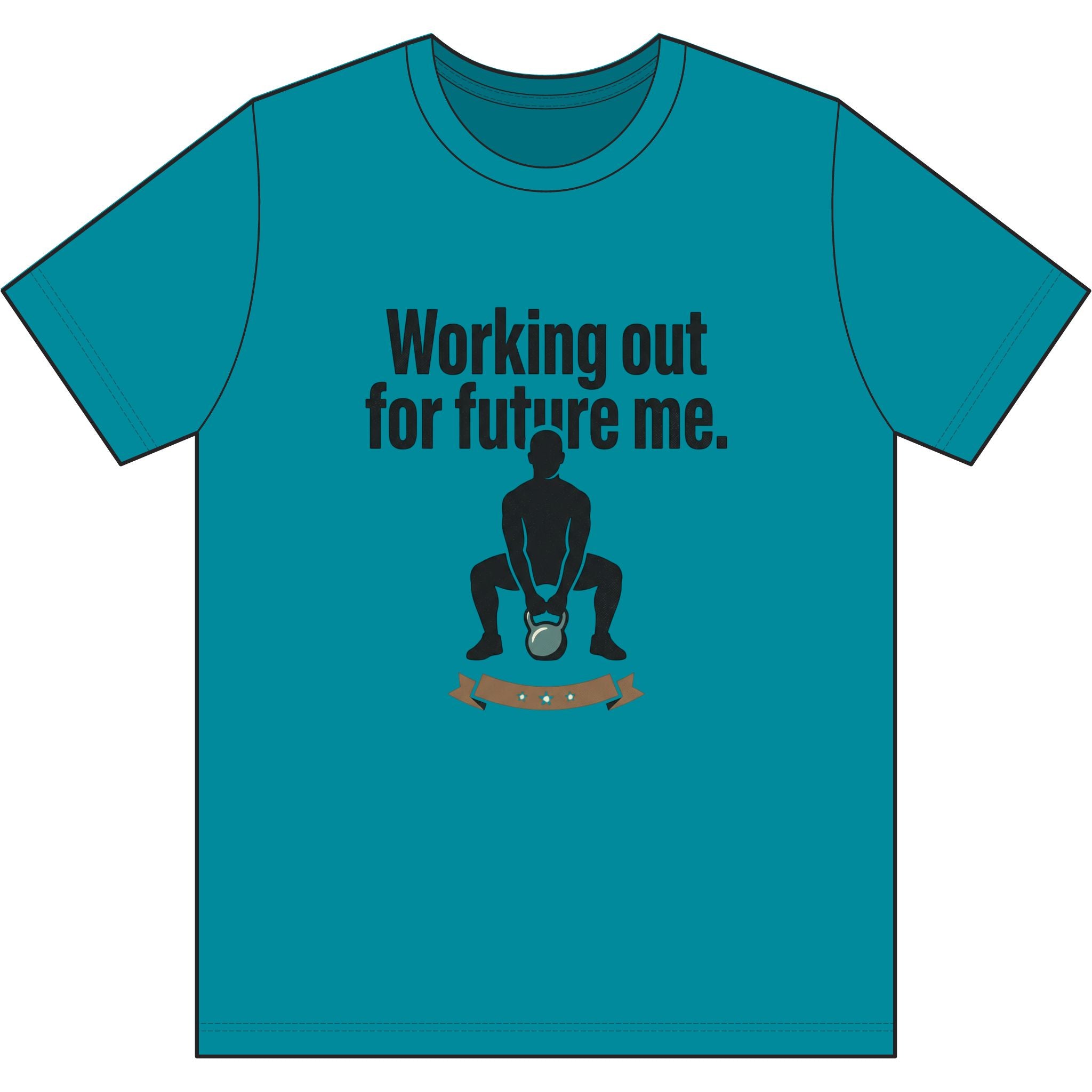 Working Out For Future Me Dri-Power 100% Polyester T-Shirt