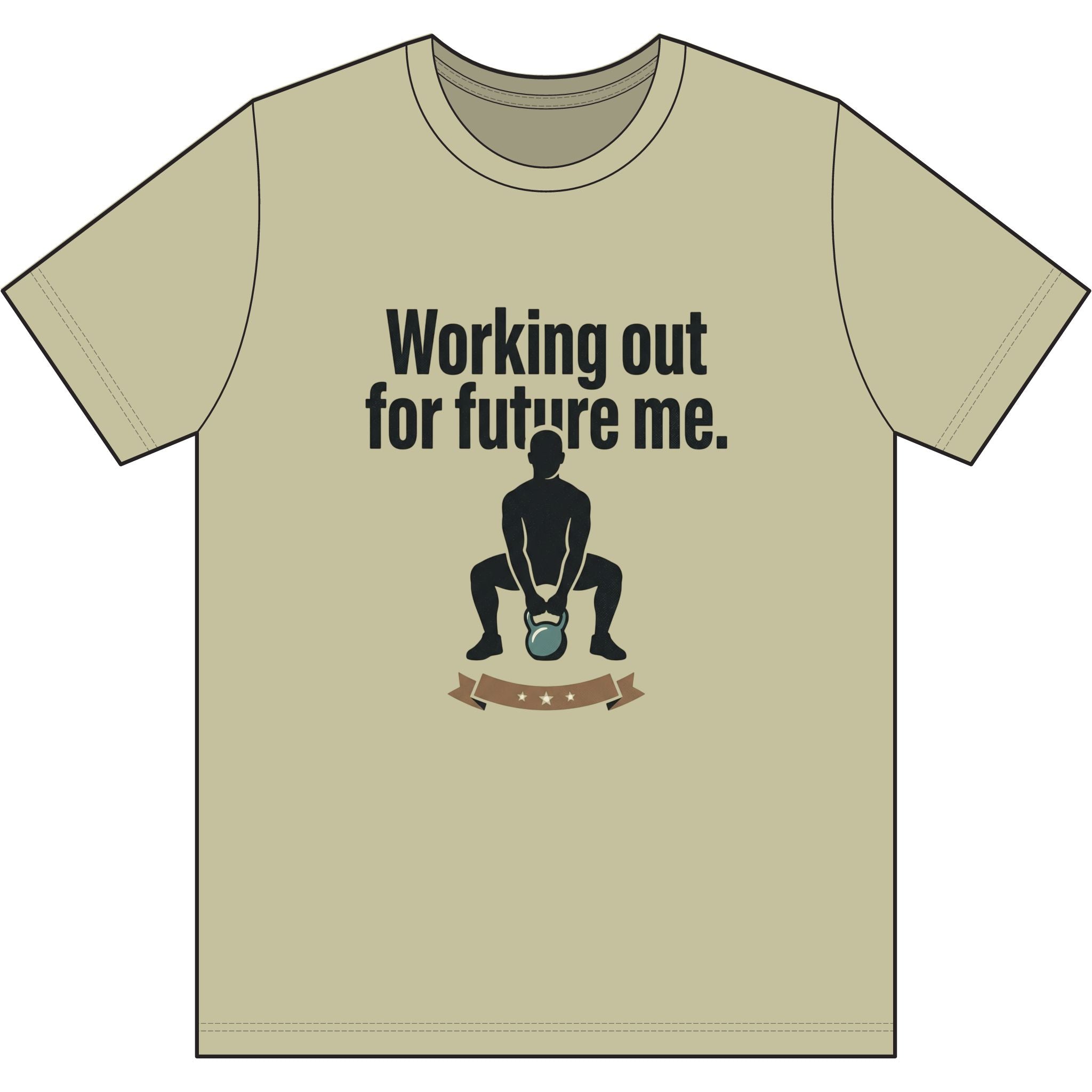 Working Out For Future Me Dri-Power 100% Polyester T-Shirt
