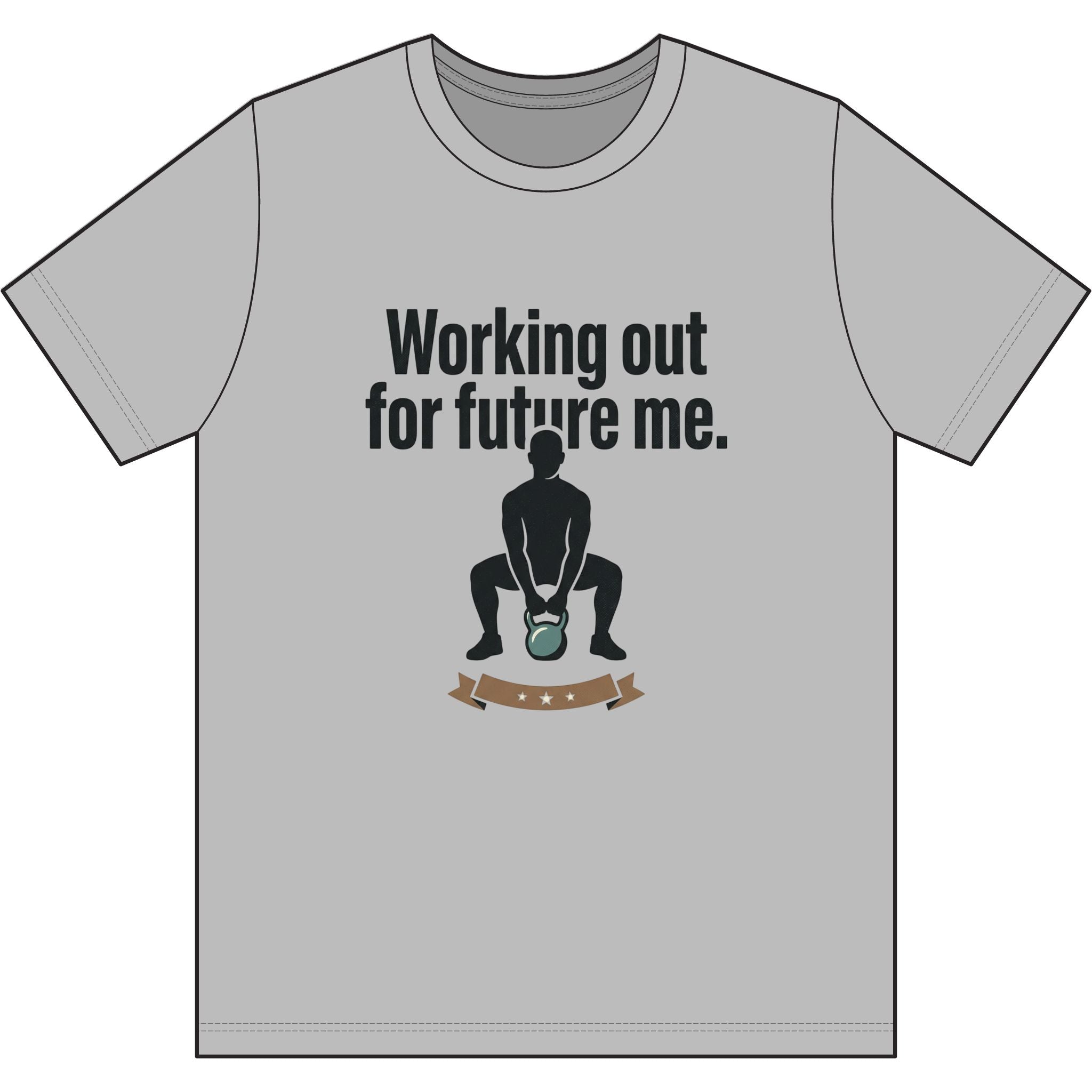 Working Out For Future Me Dri-Power 100% Polyester T-Shirt
