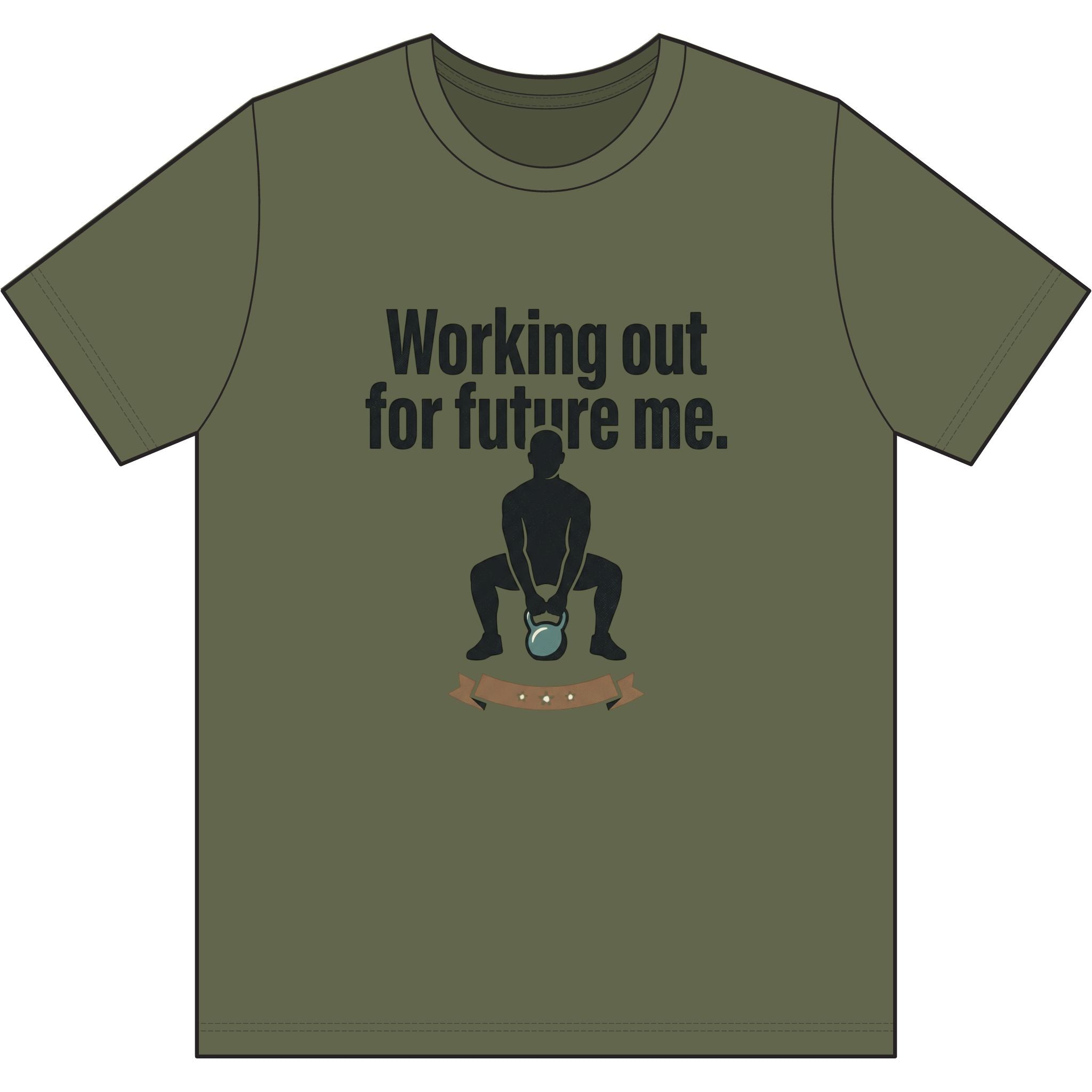 Working Out For Future Me Dri-Power 100% Polyester T-Shirt