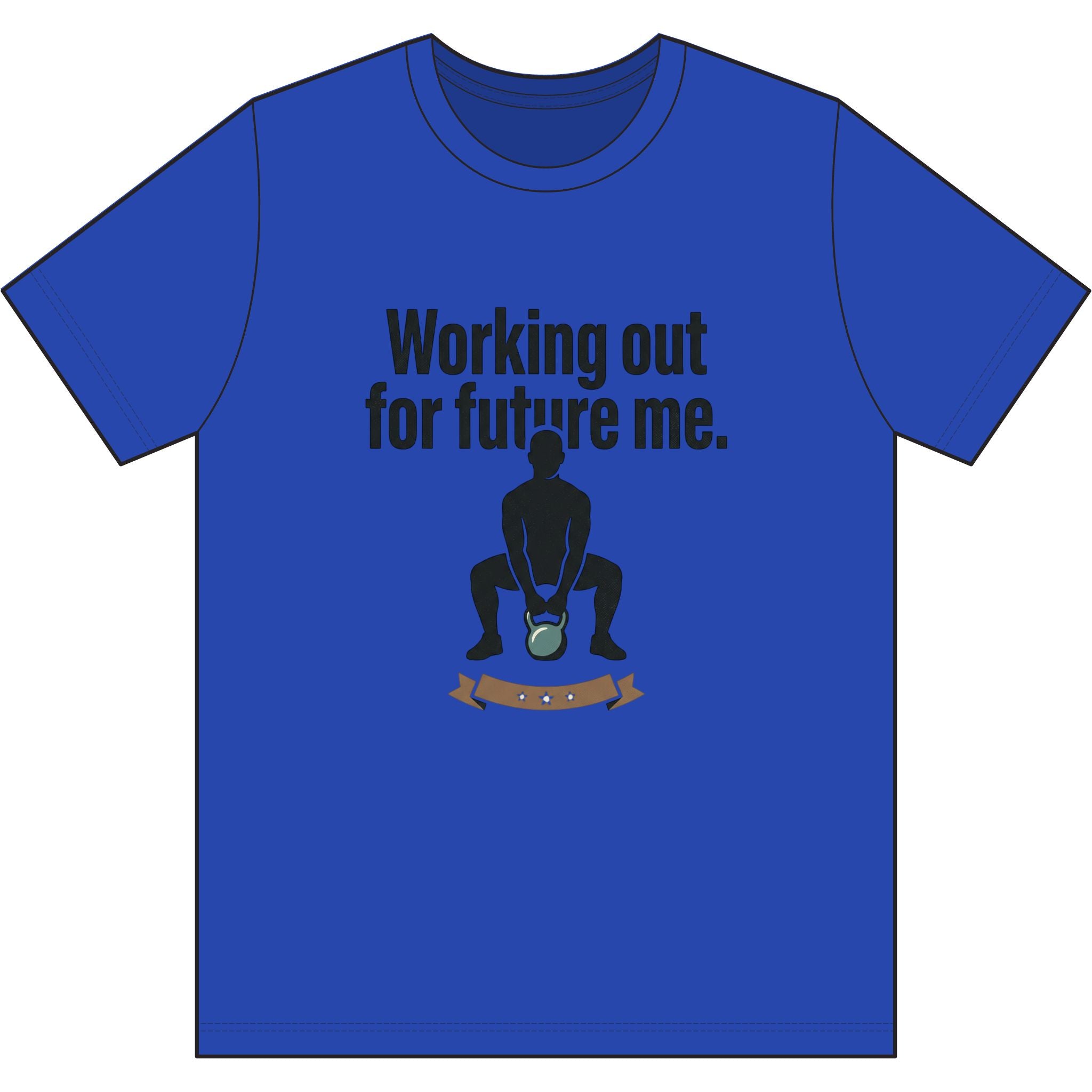 Working Out For Future Me Dri-Power 100% Polyester T-Shirt