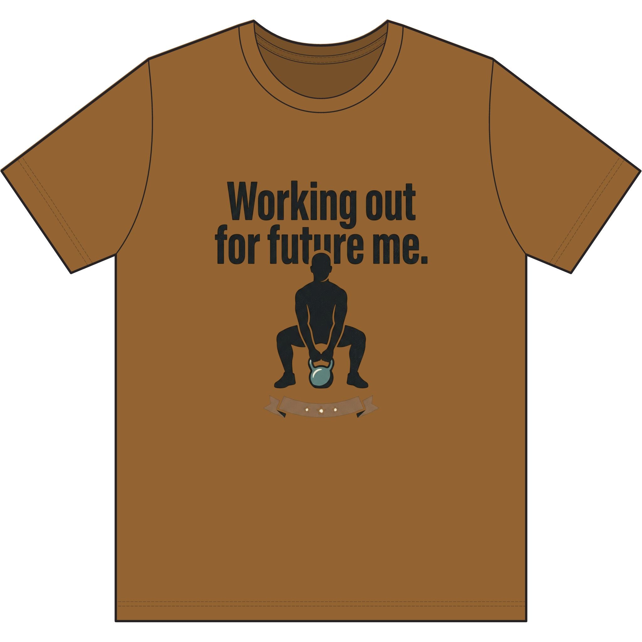 Working Out For Future Me Dri-Power 100% Polyester T-Shirt