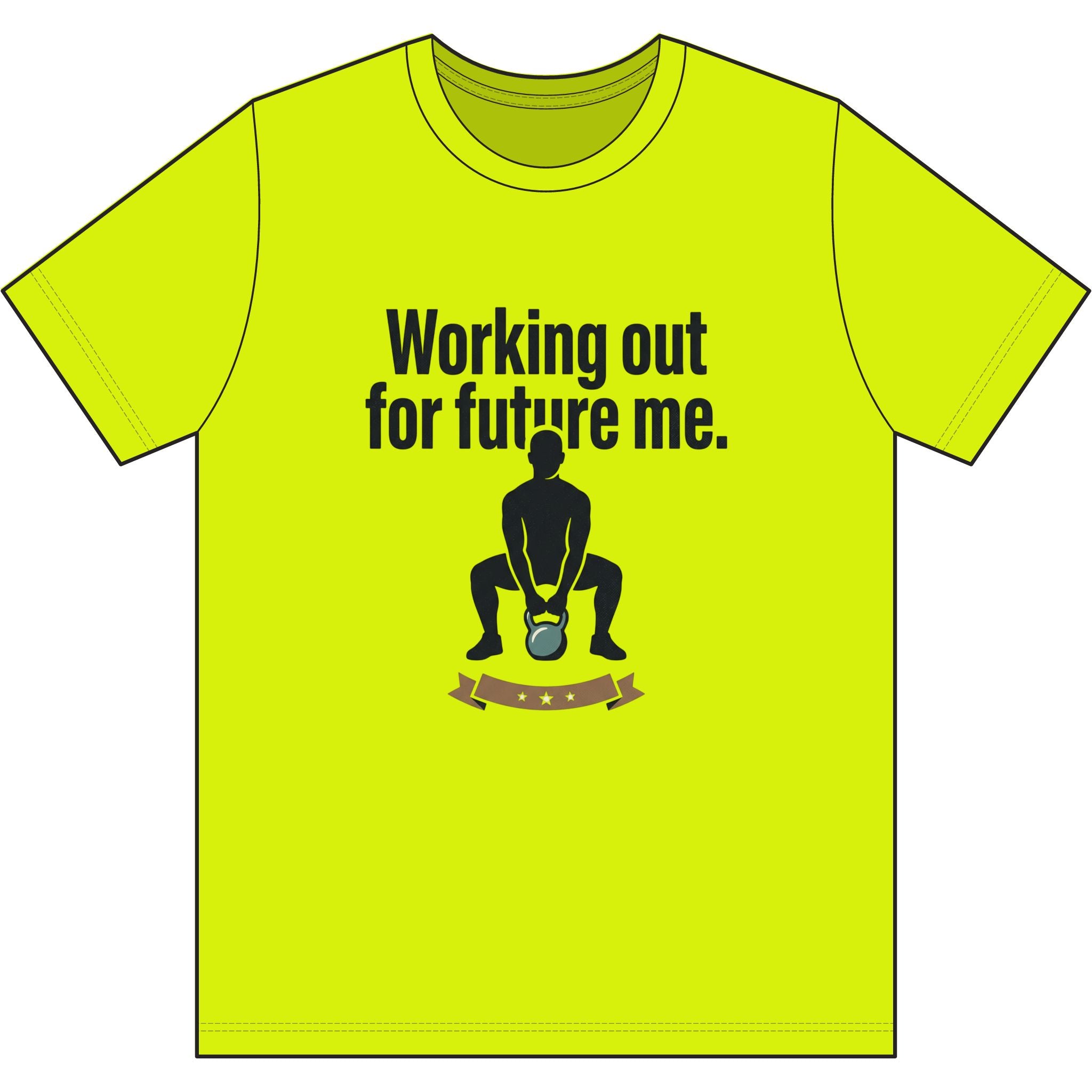 Working Out For Future Me Dri-Power 100% Polyester T-Shirt