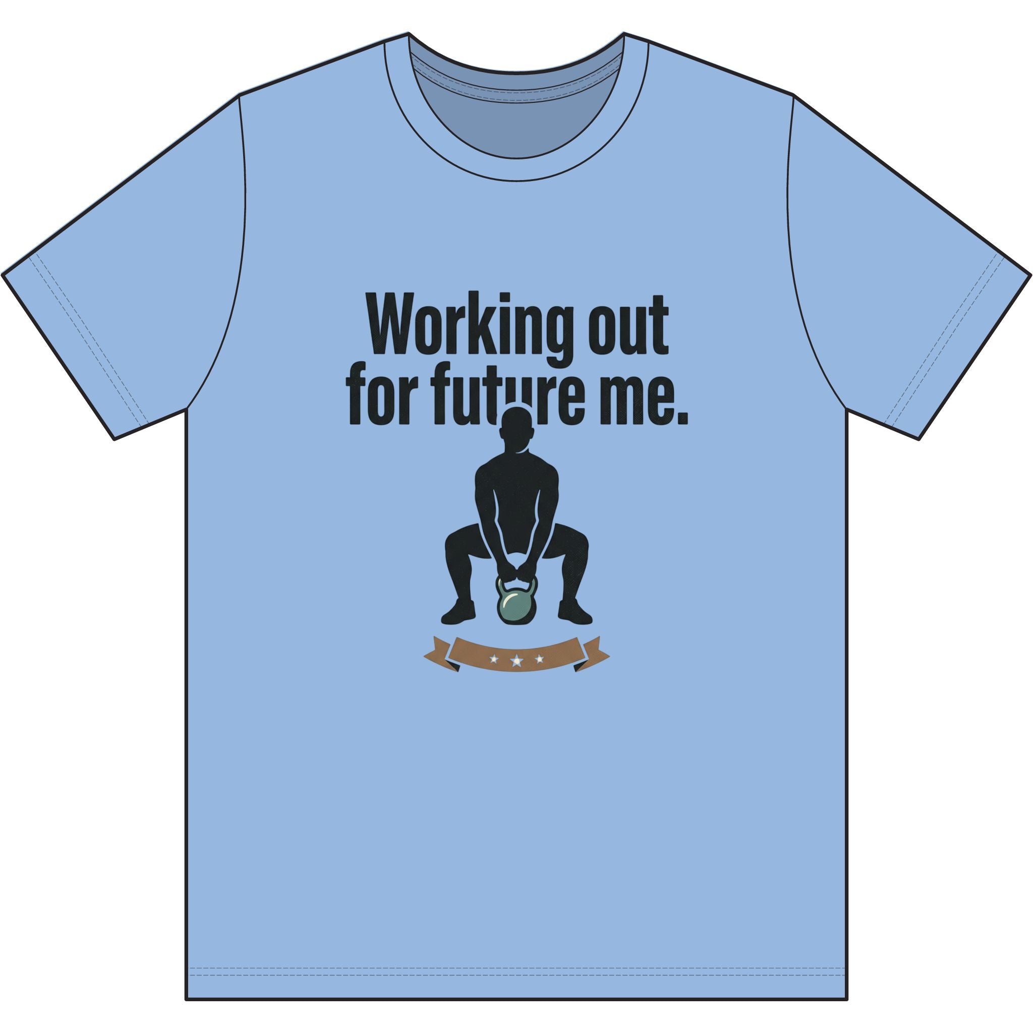 Working Out For Future Me Dri-Power 100% Polyester T-Shirt