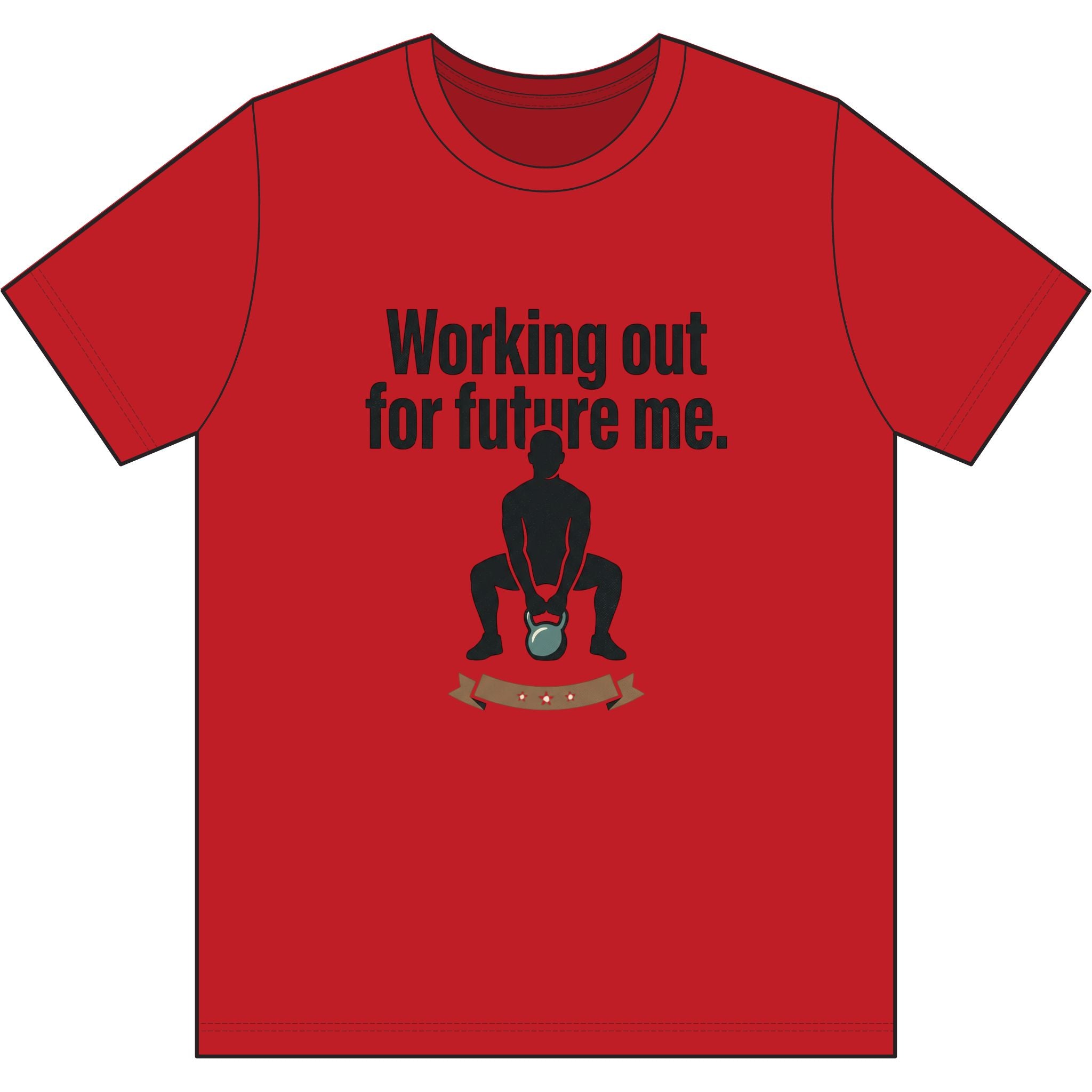 Working Out For Future Me Dri-Power 100% Polyester T-Shirt
