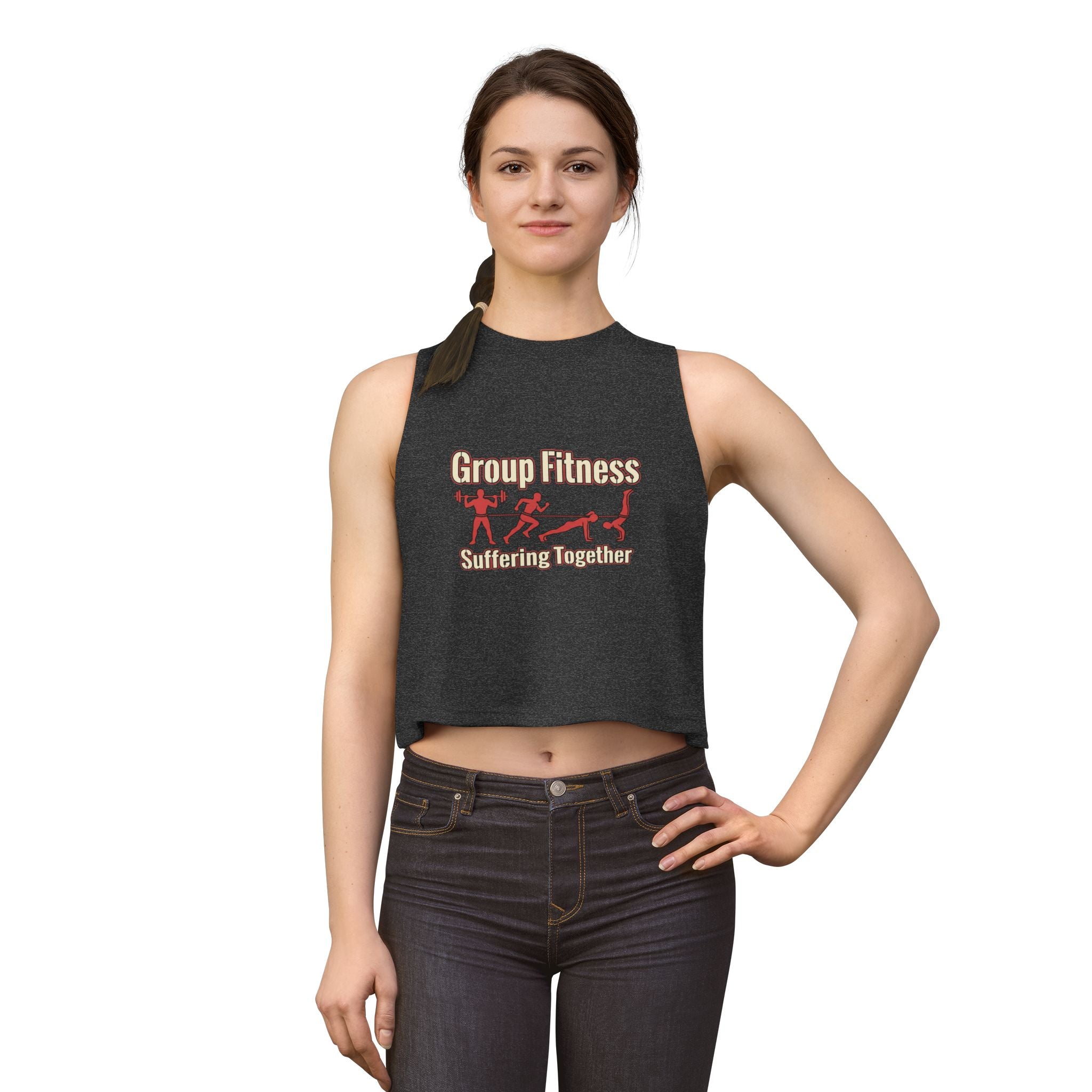 Group Fitness Suffering Together Women's Crop Top