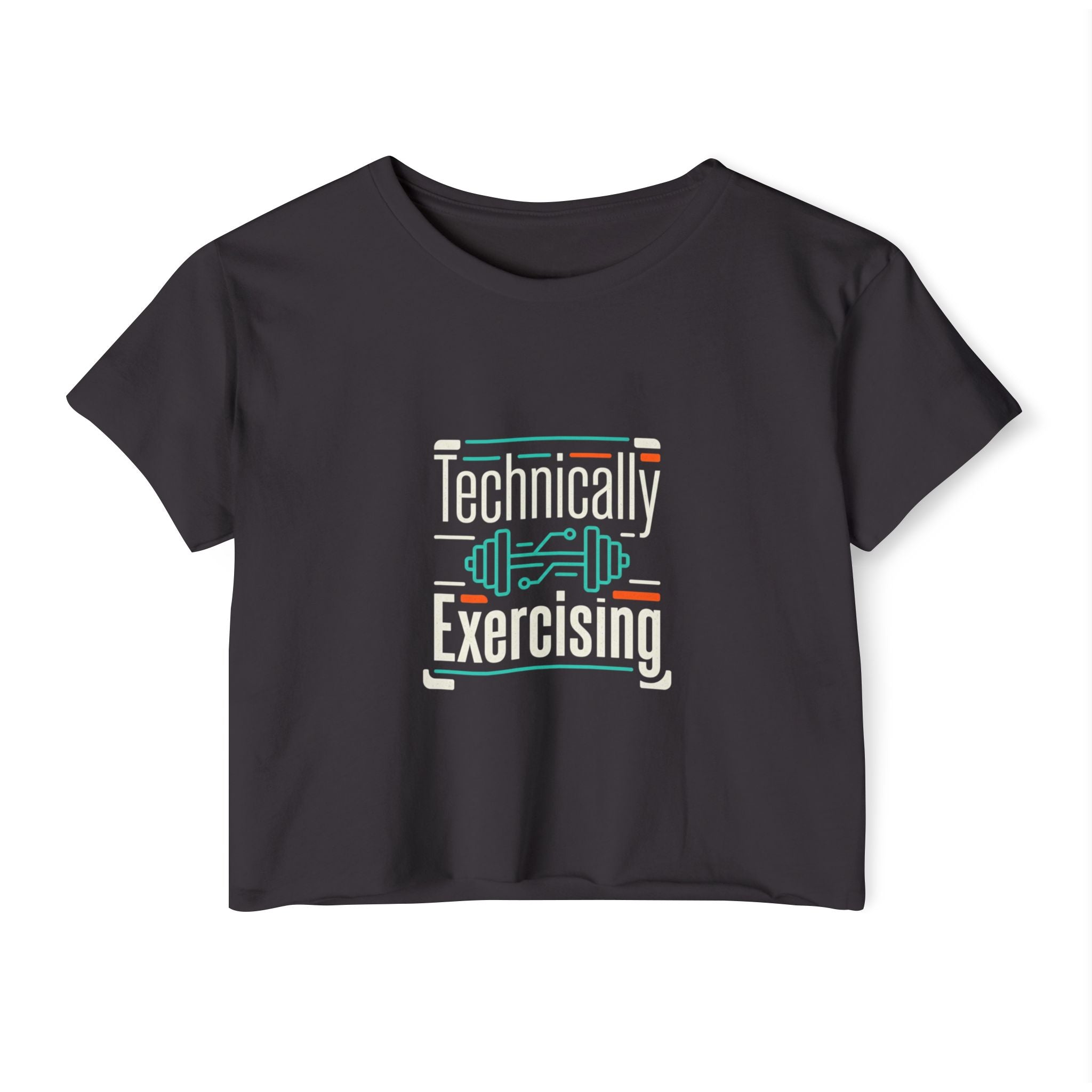 Technically Exercising Women's Festival Crop Top