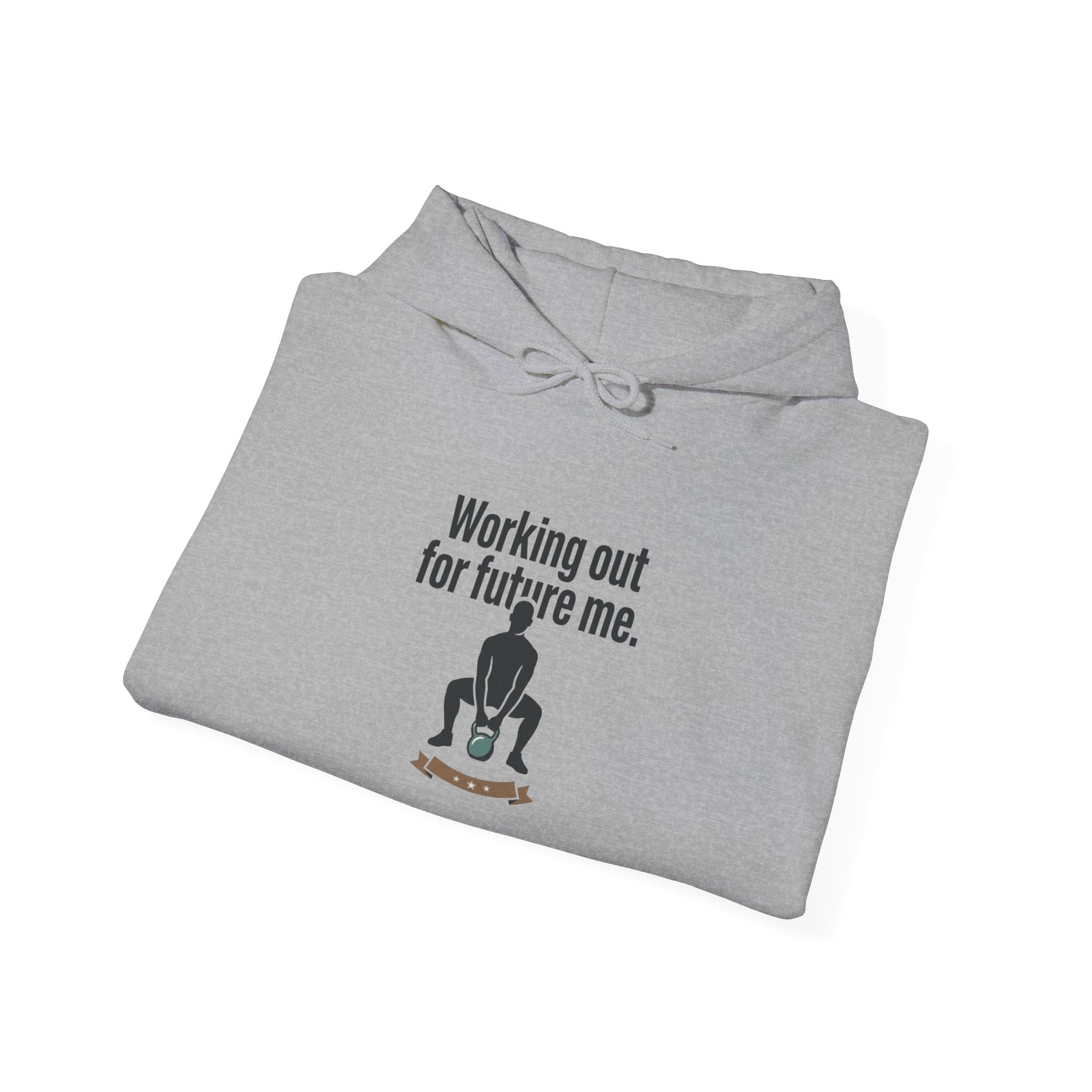 Working Out For Future Me Unisex Heavy Blend™ Hooded Sweatshirt