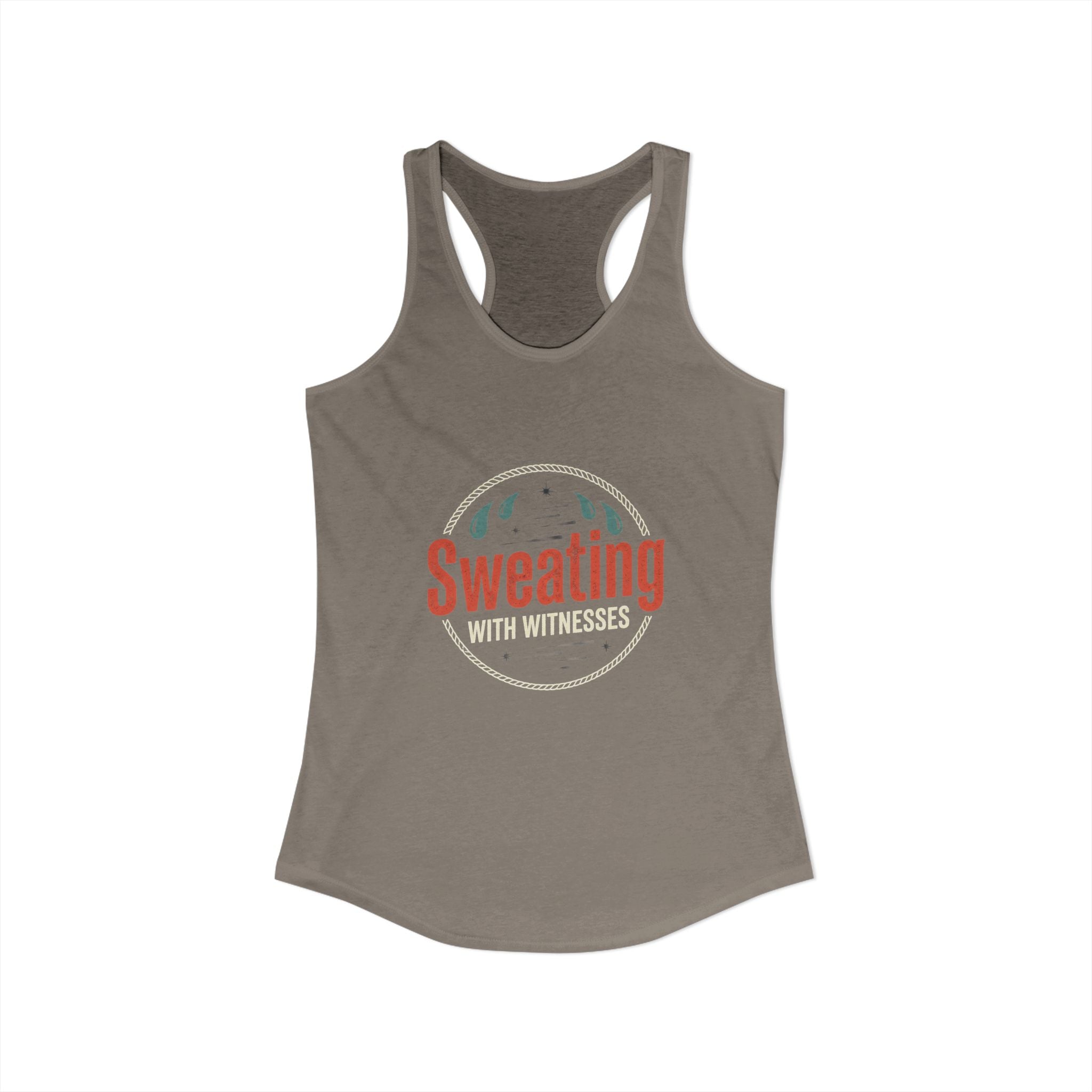 Sweating with Witnesses Women's Ideal Racerback Tank