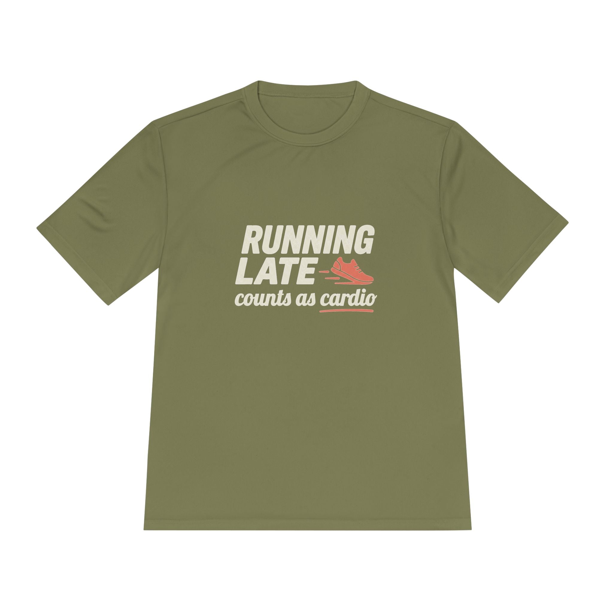 Running Late Counts as Cardio Unisex Moisture Wicking Tee