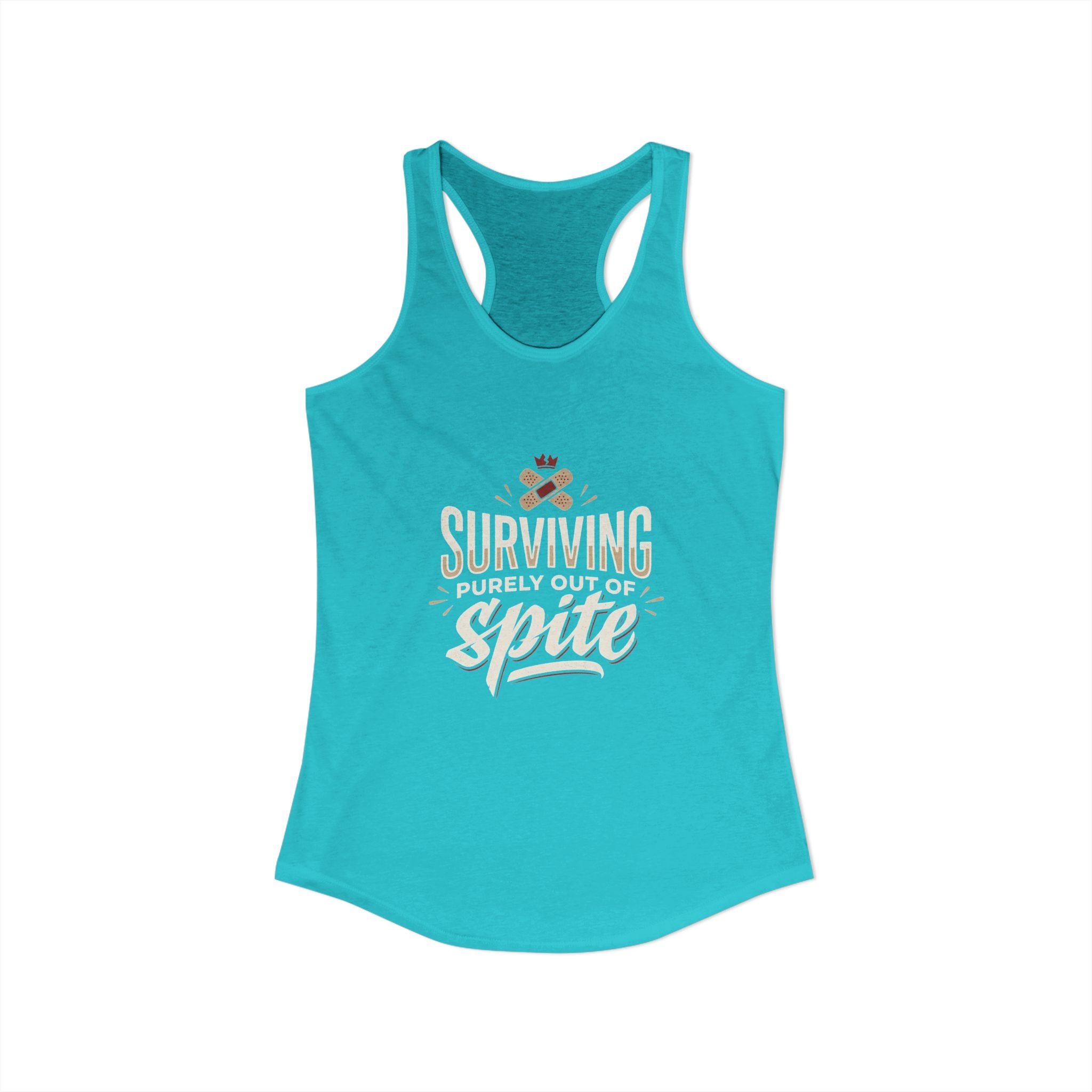 Surviving Purely Out of Spite Women's Ideal Racerback Tank