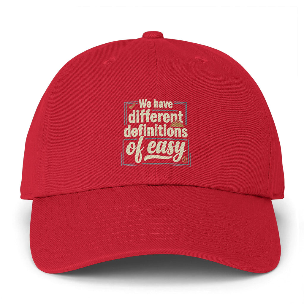 We Have Different Definitions of Easy Clean Up Cap