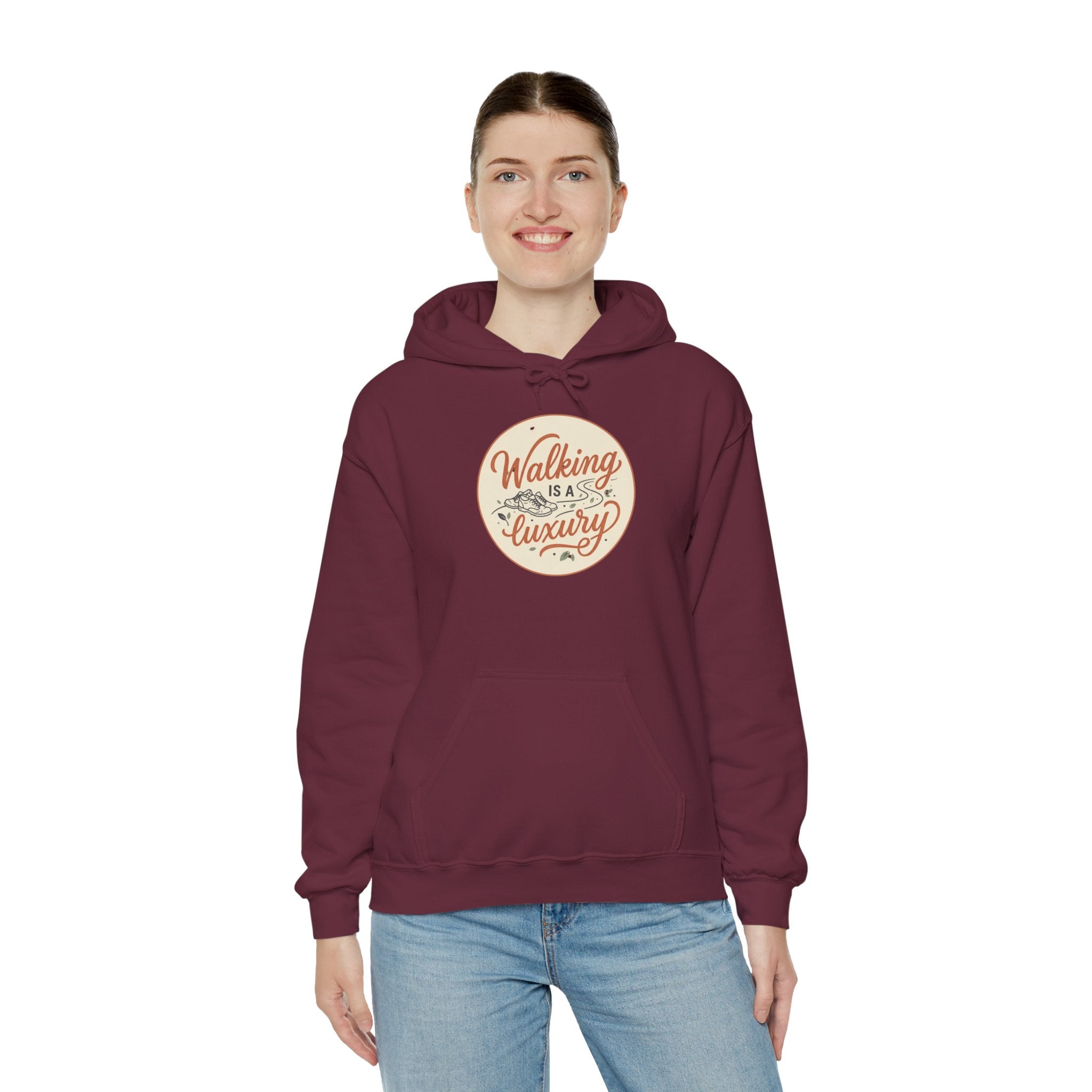 Walking is a Luxury Unisex Heavy Blend™ Hooded Sweatshirt
