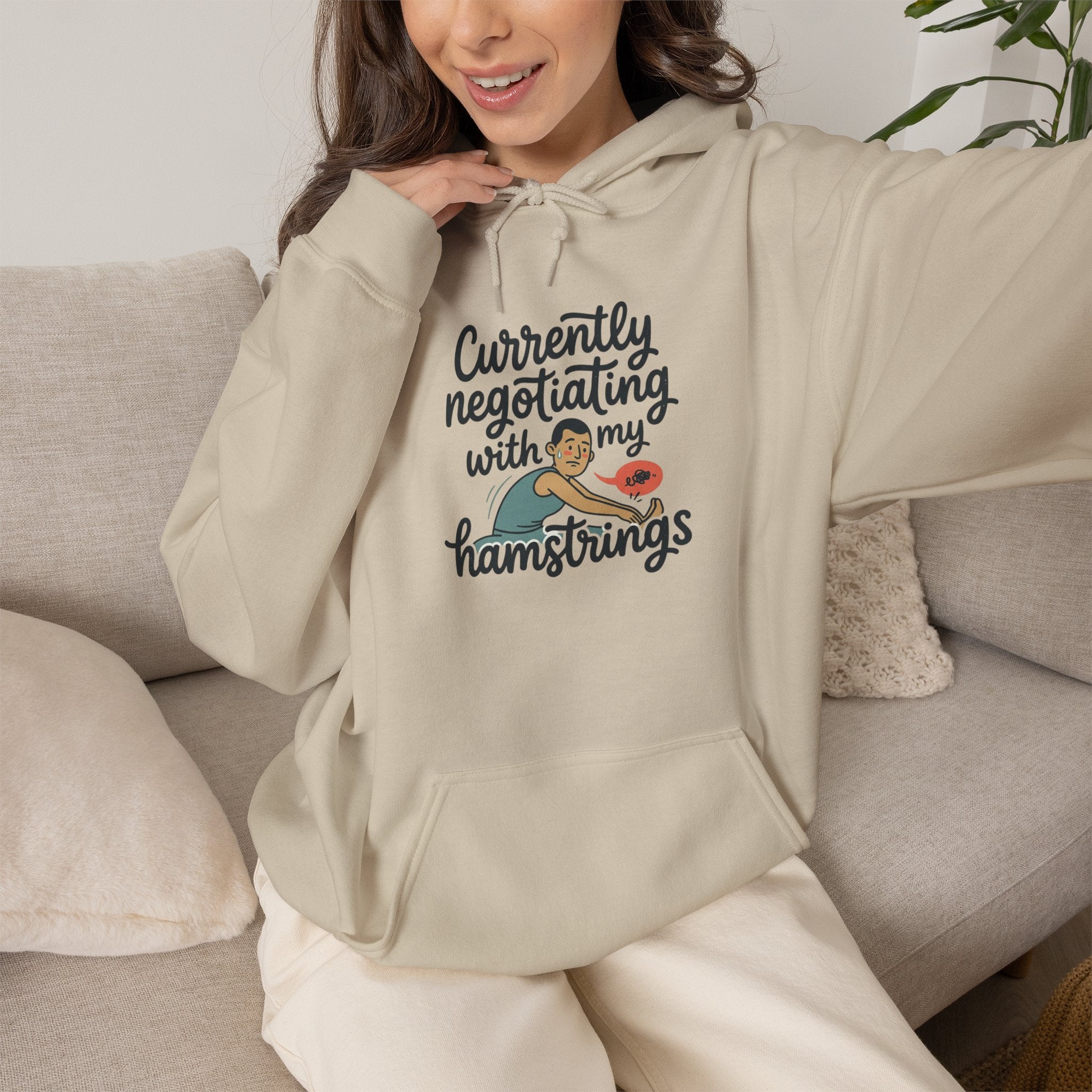 Currently Negotiating with my Hamstrings Unisex Heavy Blend™ Hooded Sweatshirt