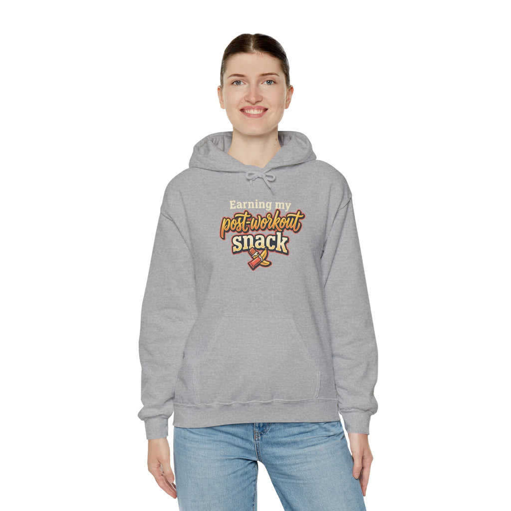 Earning My Post-Workout Snack Unisex Heavy Blend™ Hooded Sweatshirt