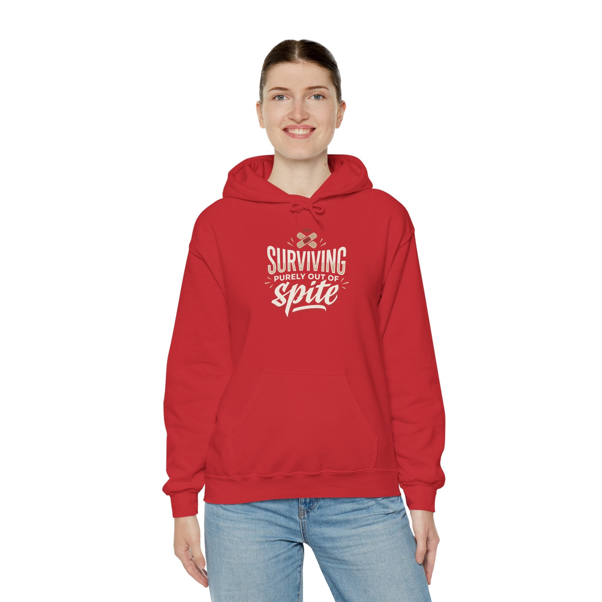 Surviving Purely Out of Spite Unisex Heavy Blend™ Hooded Sweatshirt