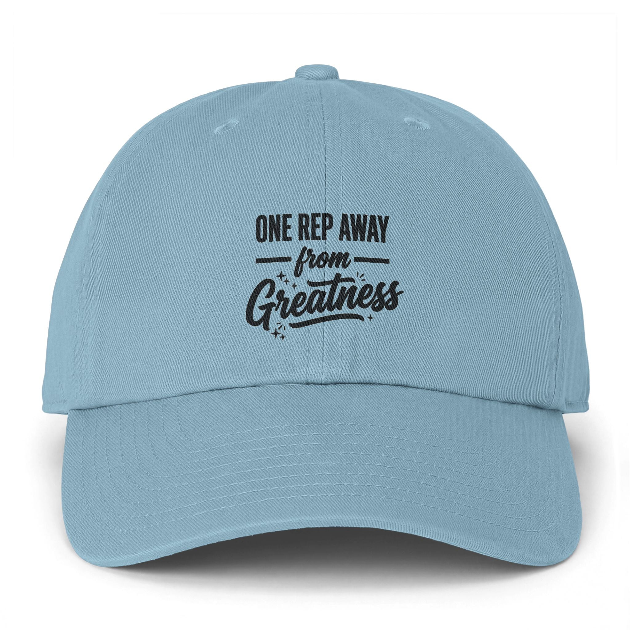 One Rep Away From Greatness Clean Up Cap