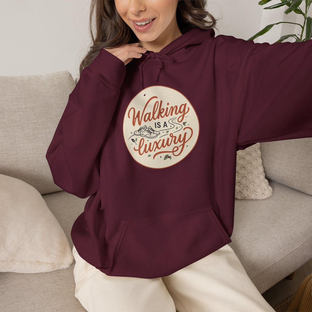 Walking is a Luxury Unisex Heavy Blend™ Hooded Sweatshirt