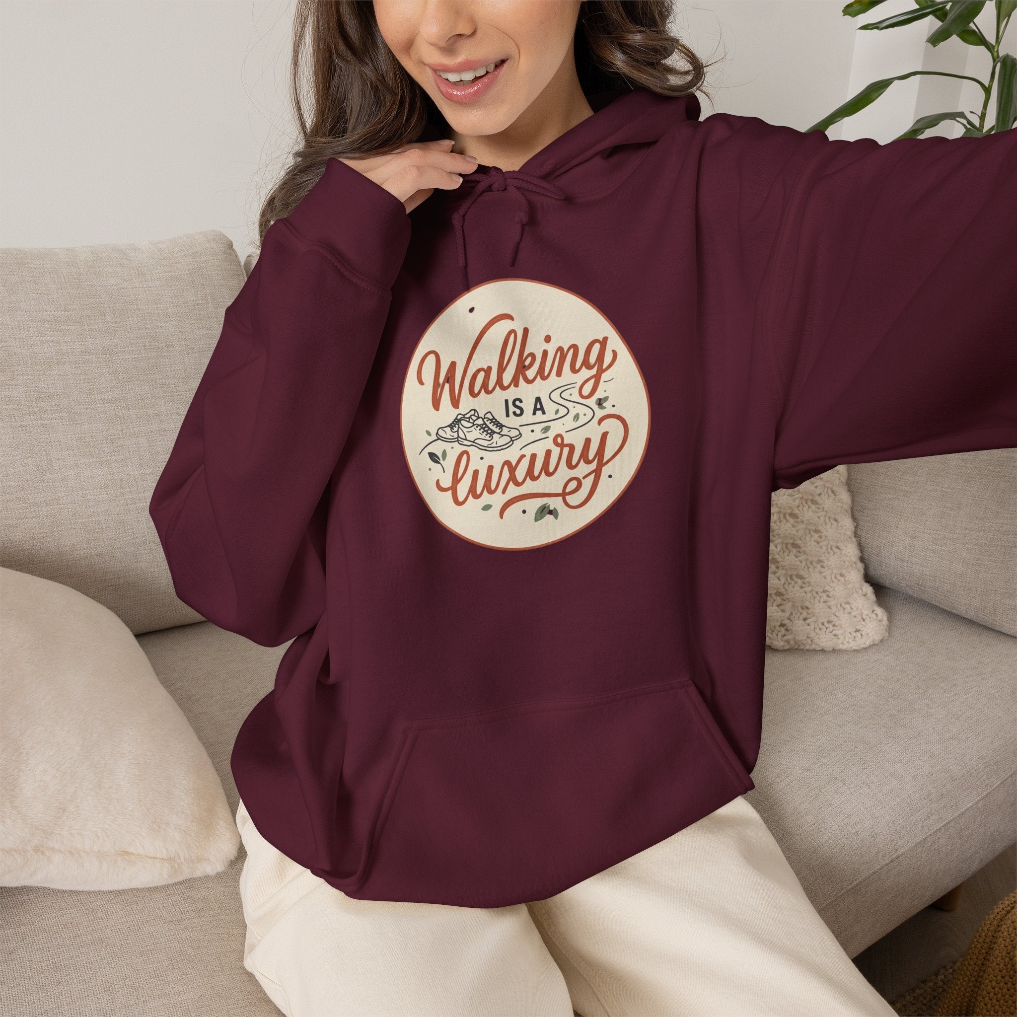 Walking is a Luxury Unisex Heavy Blend™ Hooded Sweatshirt