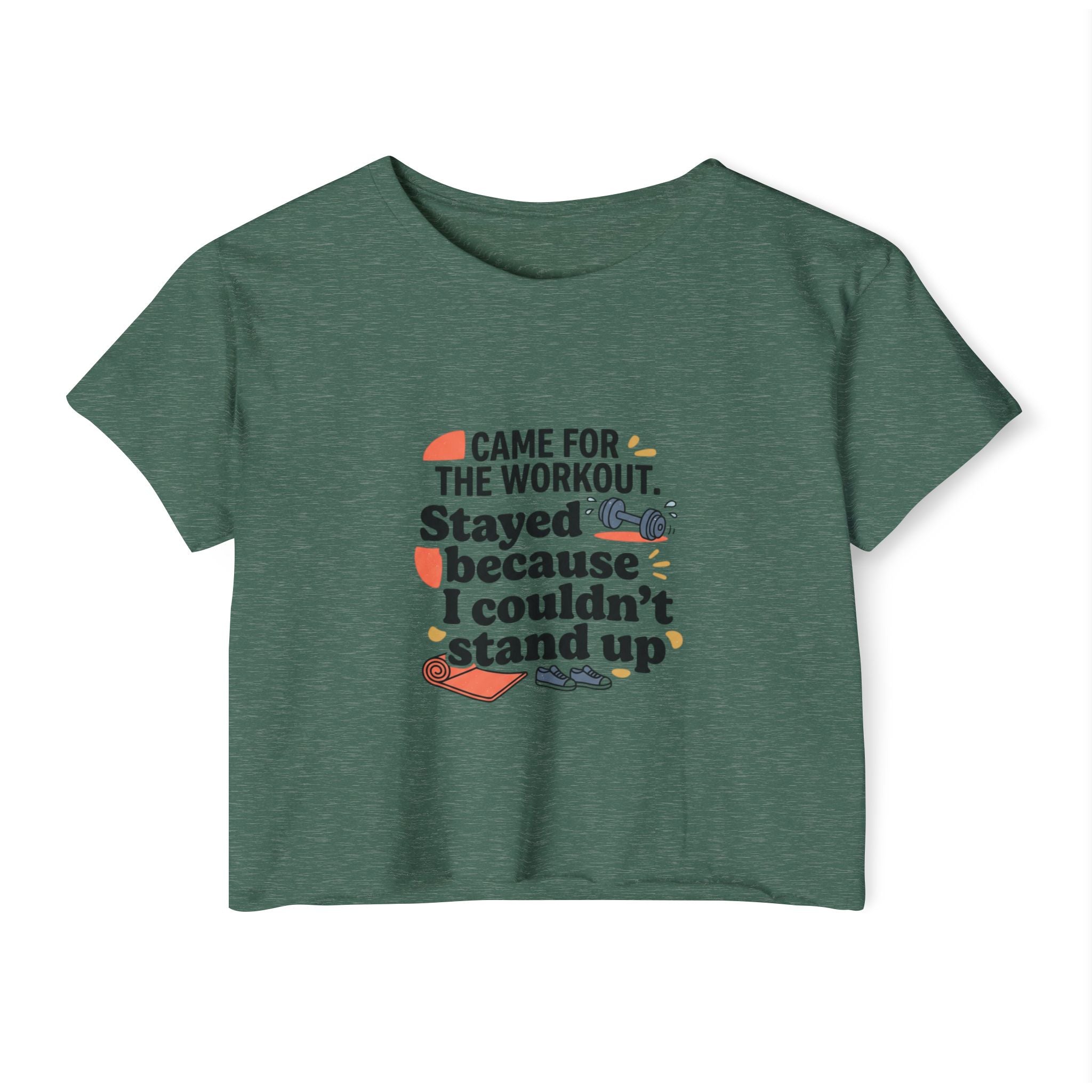 Came for the Workout Women's Festival Crop Top