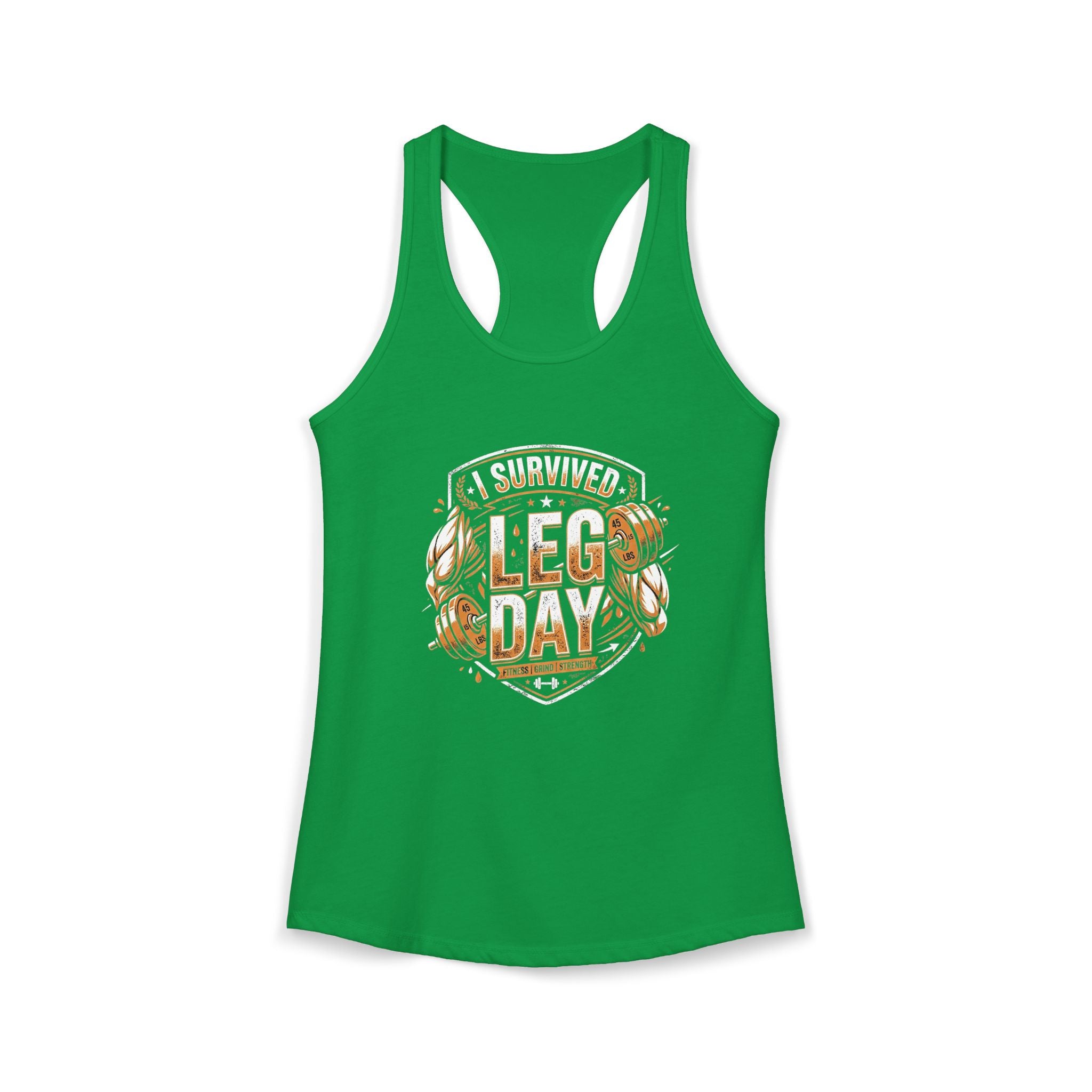 I Survived Leg Day Women's Ideal Racerback Tank