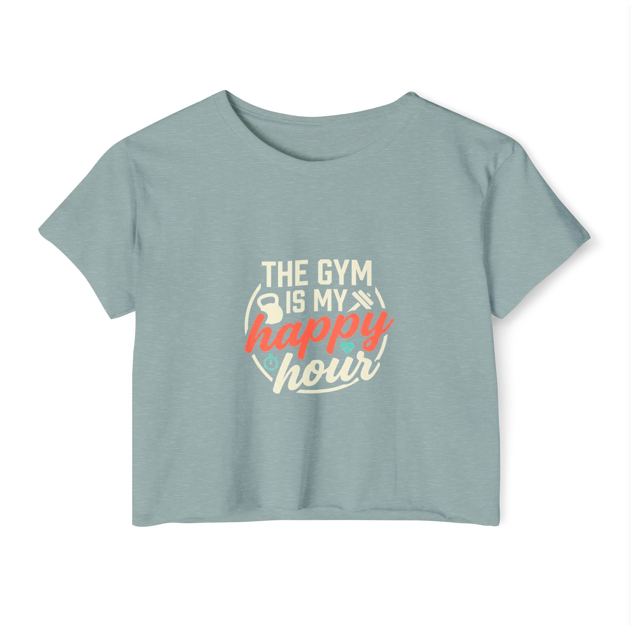 The Gym is My Happy Hour Women's Festival Crop Top
