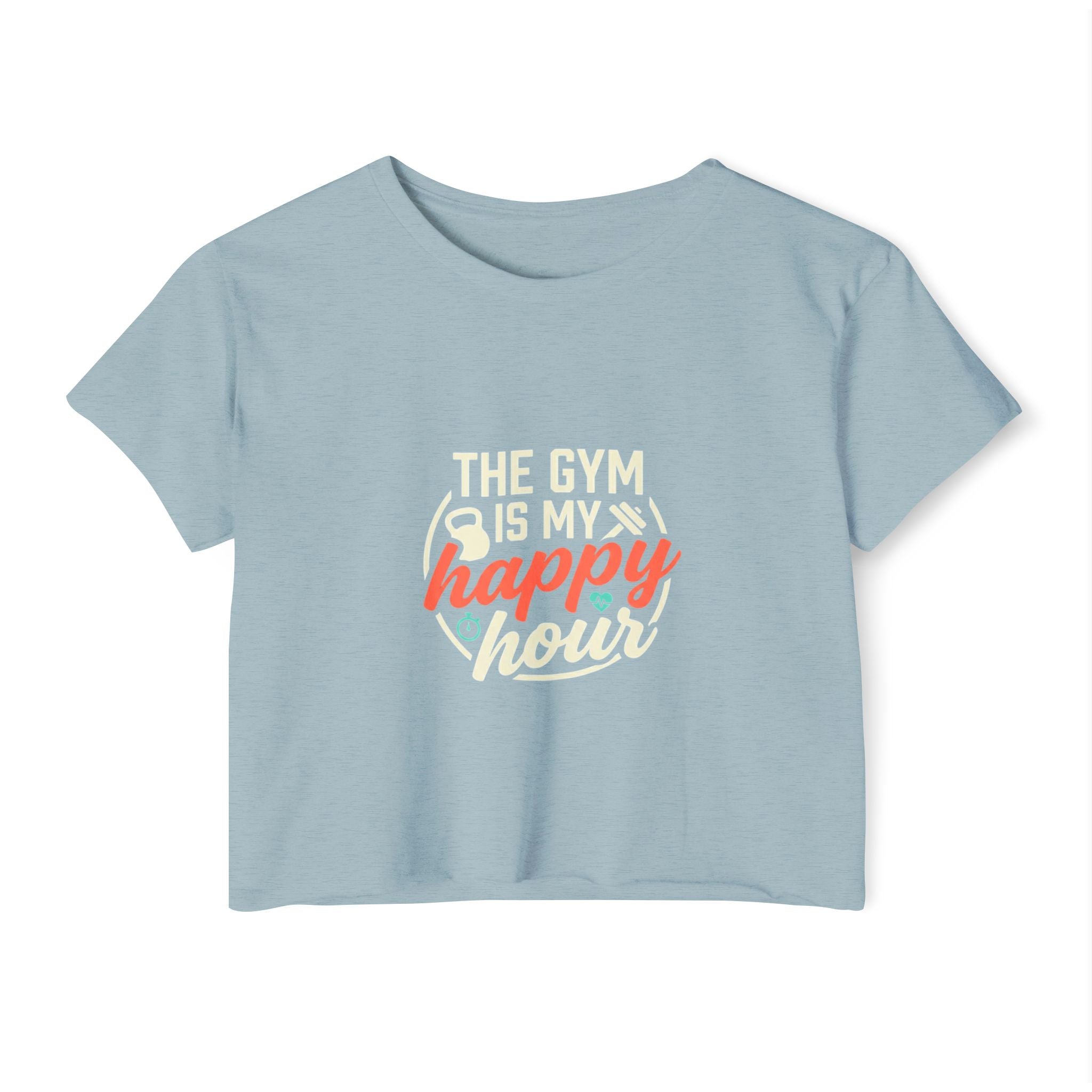 The Gym is My Happy Hour Women's Festival Crop Top
