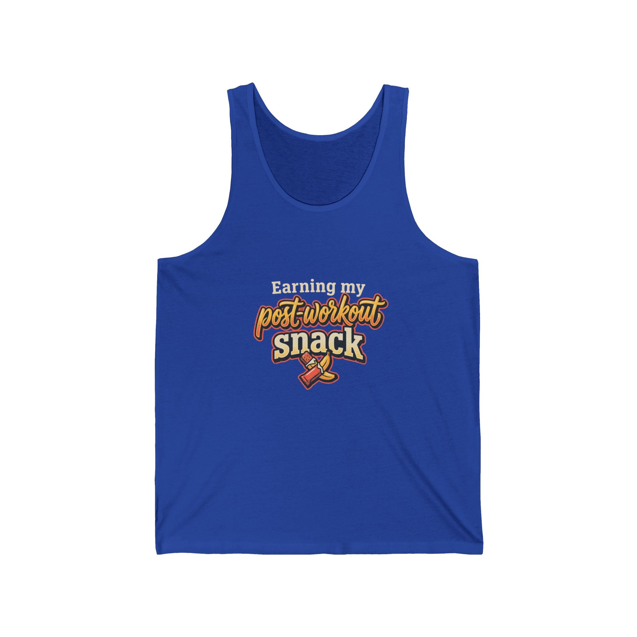 Earning My Post-Workout Snack Unisex Jersey Tank