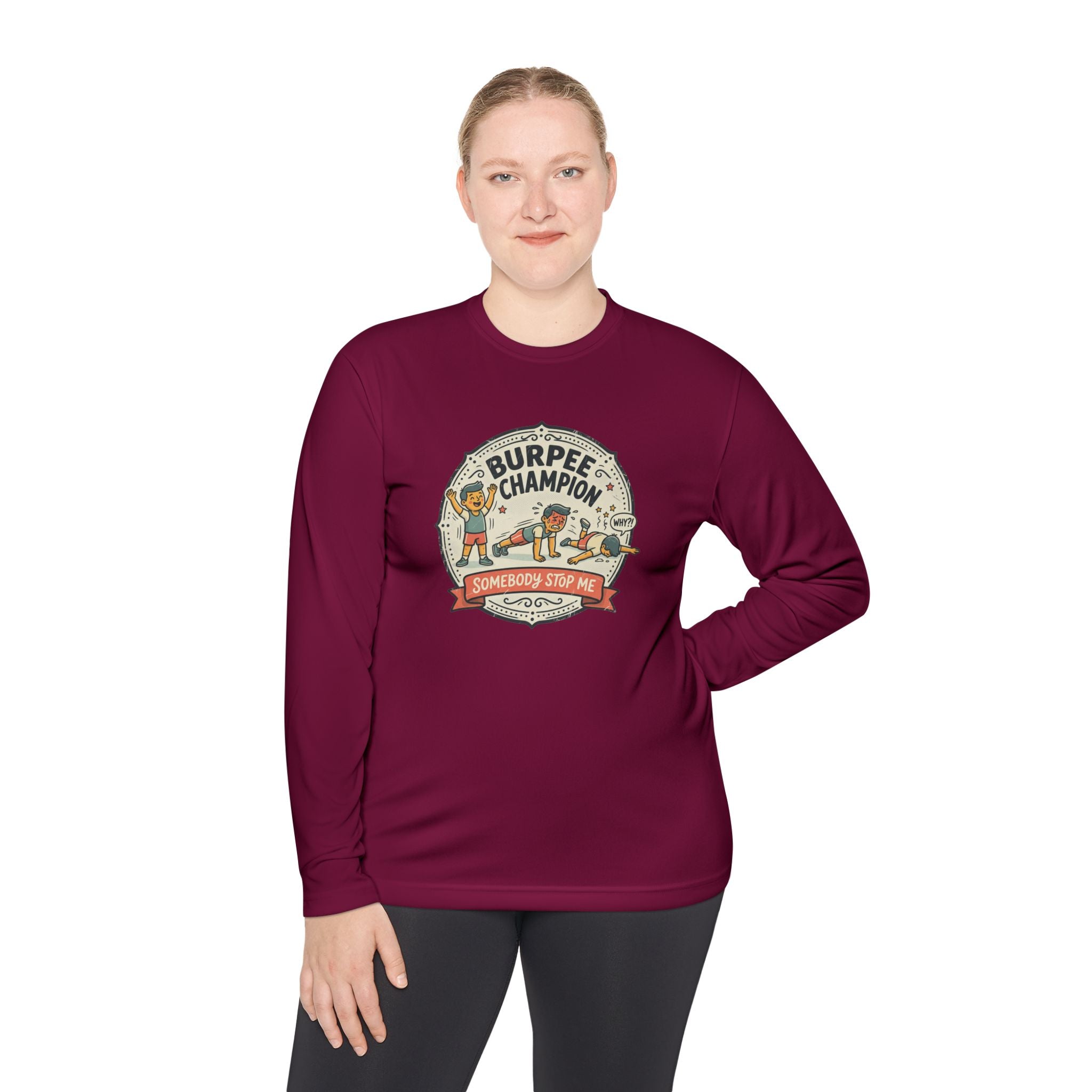 Burpee Champion Unisex Lightweight Long Sleeve Tee