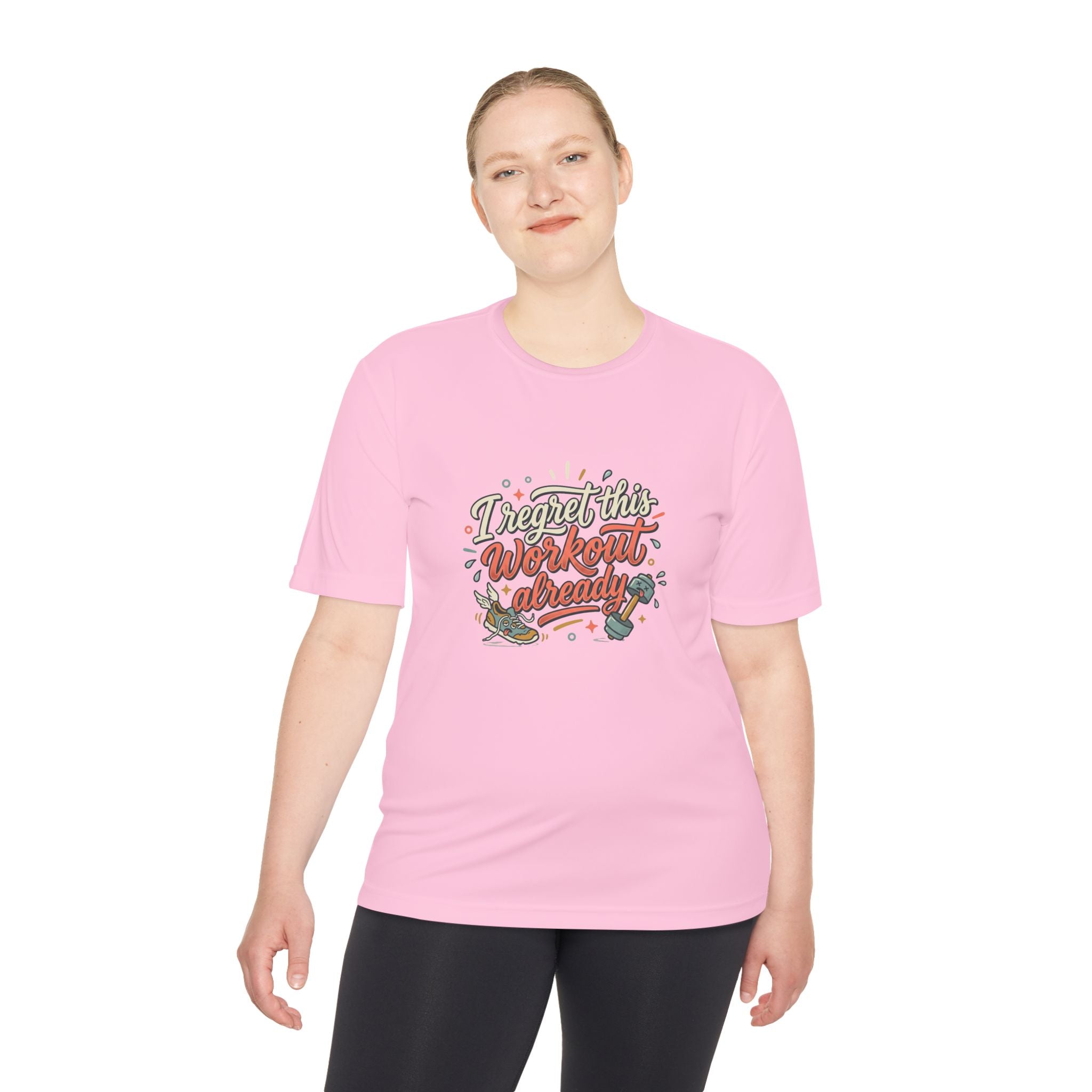 I Regret This Workout Already Unisex Moisture Wicking Tee