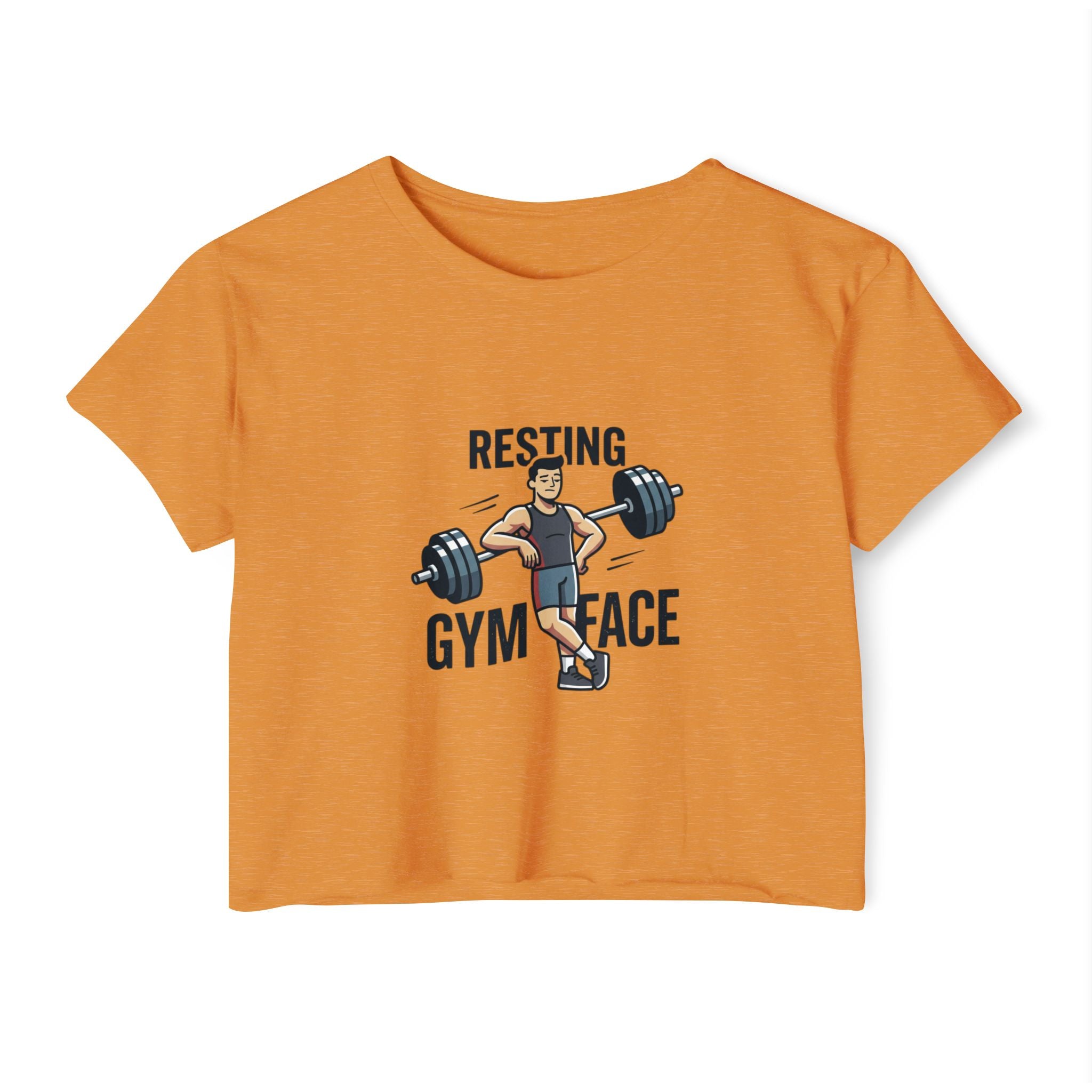 Resting Gym Face Women's Festival Crop Top