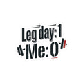 Leg Day Kiss-Cut Stickers