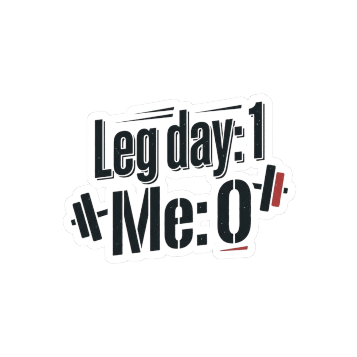 Leg Day Kiss-Cut Stickers