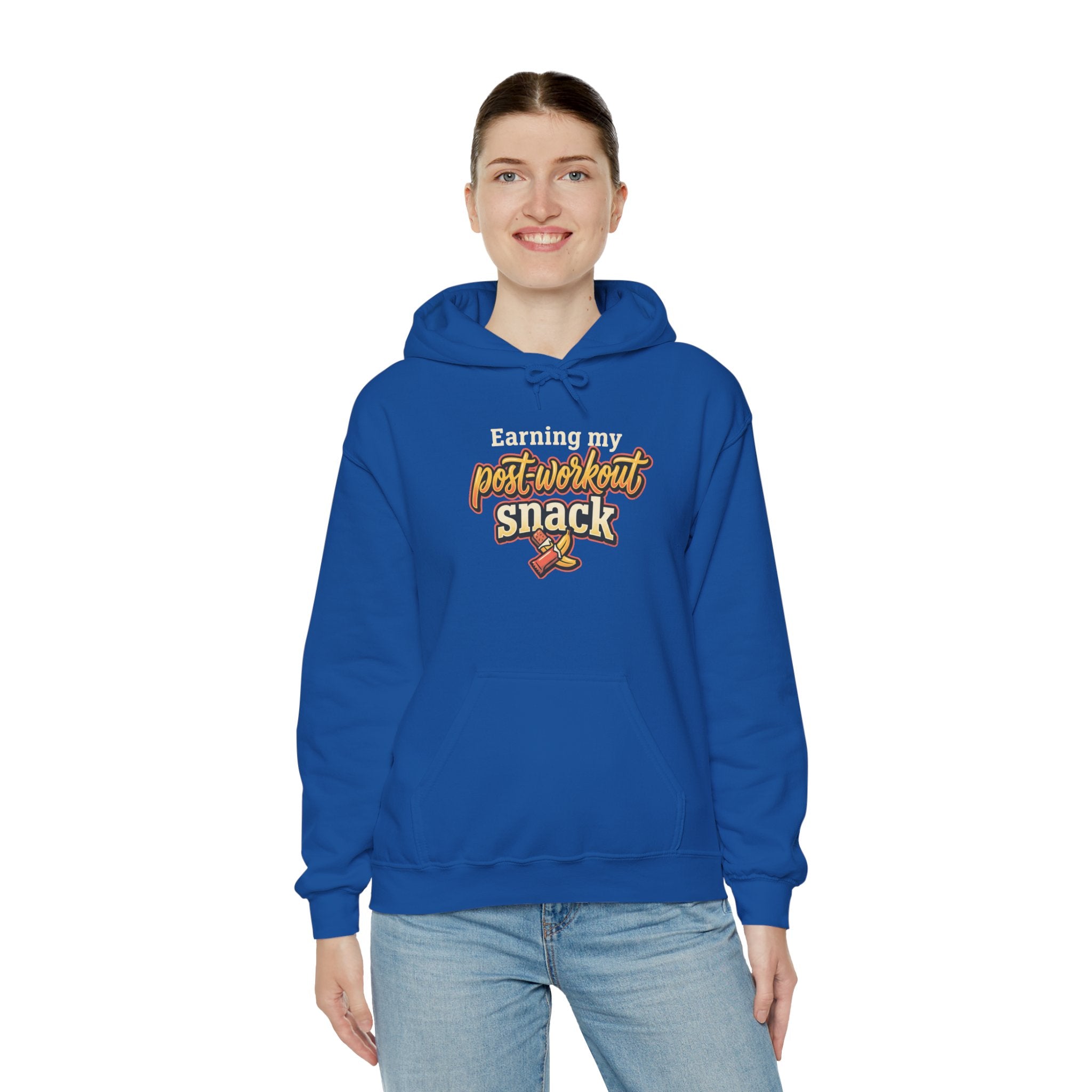 Earning My Post-Workout Snack Unisex Heavy Blend™ Hooded Sweatshirt