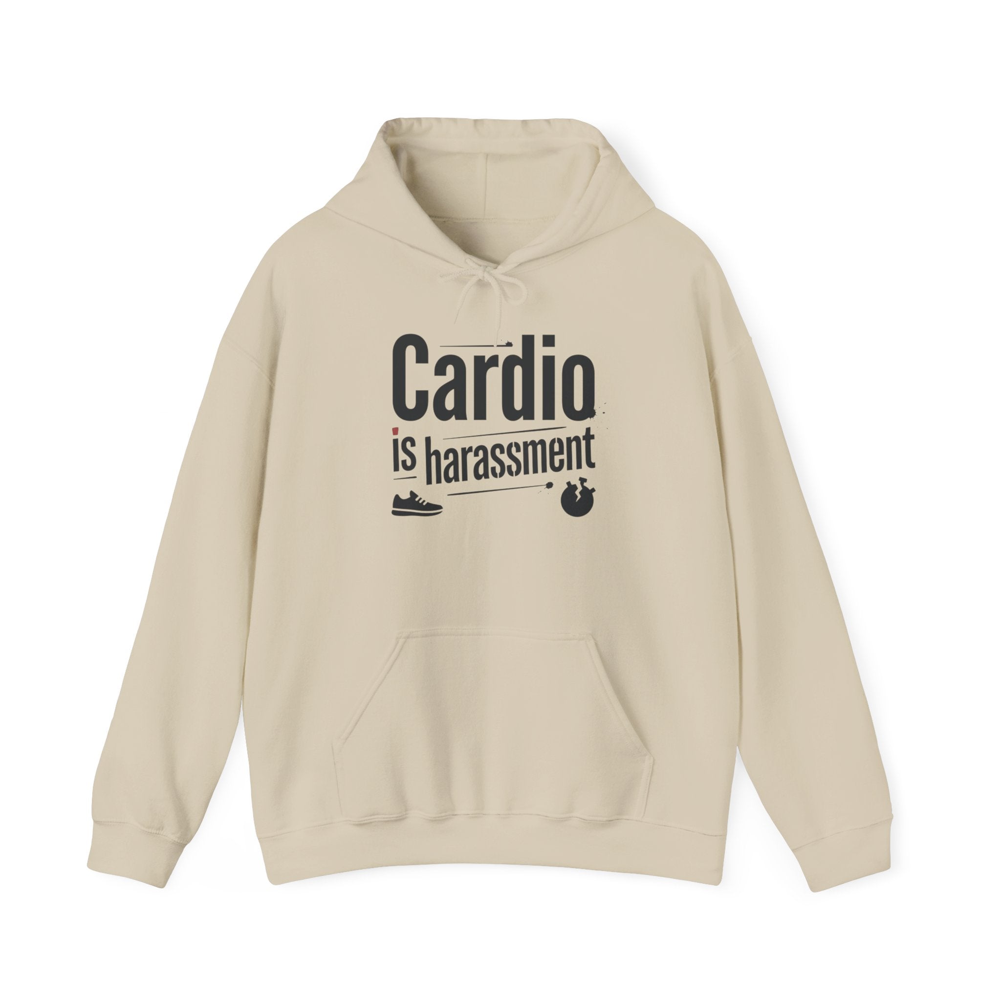 Cardio is Harassment Unisex Heavy Blend™ Hooded Sweatshirt