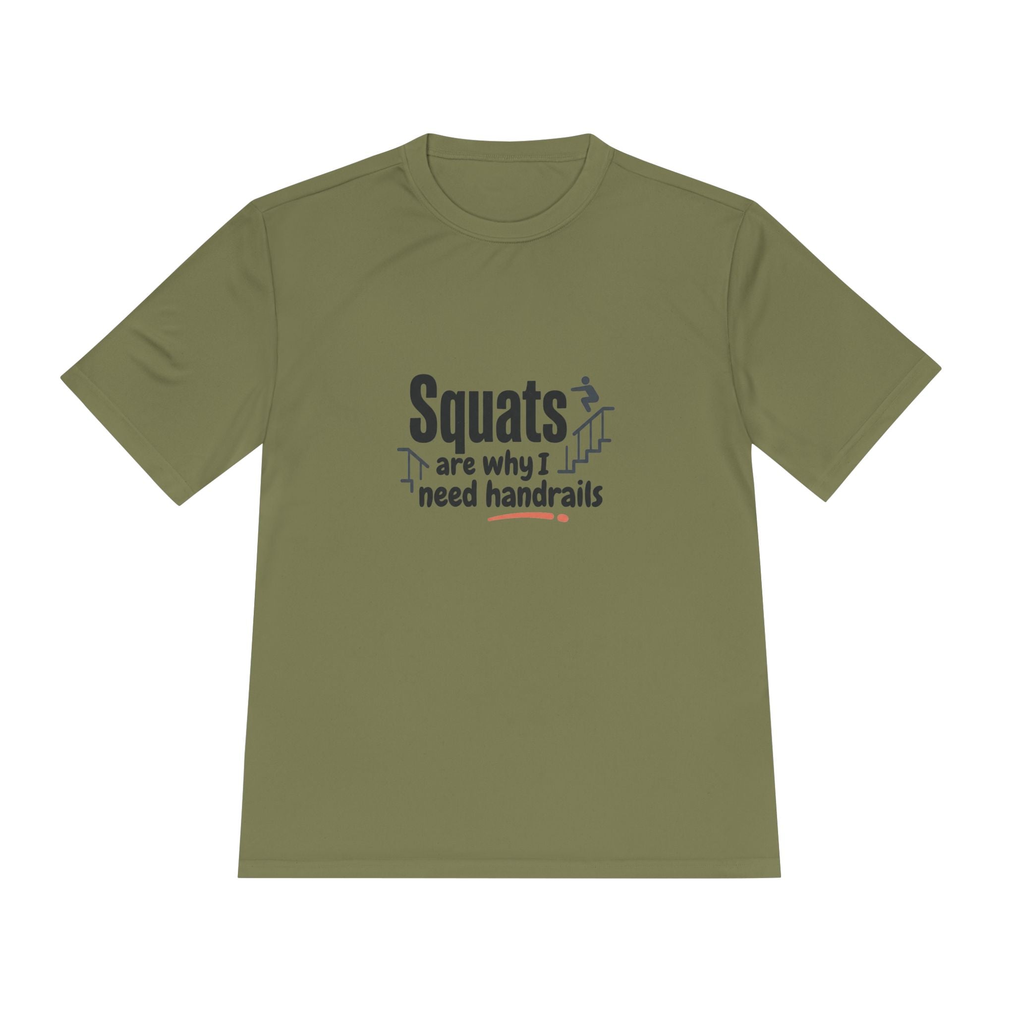 Squats are Why I Need Handrails Unisex Moisture Wicking Tee