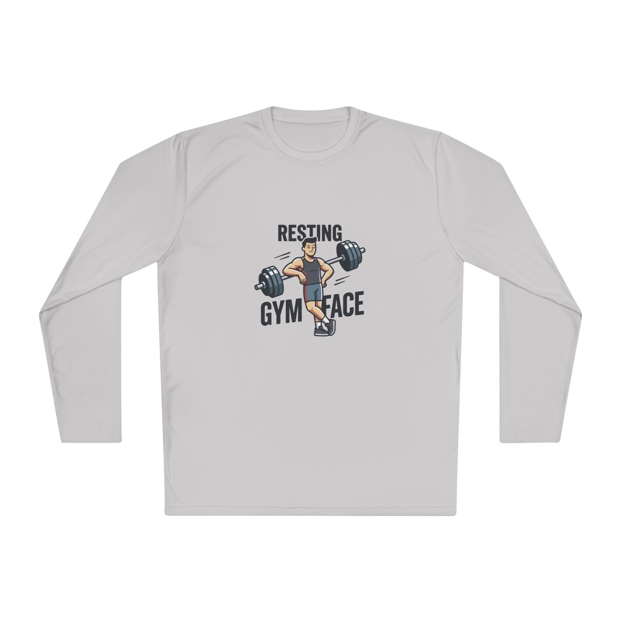 Resting Gym Face Unisex Lightweight Long Sleeve Tee