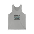 Powered by Protein and Poor Decisions Unisex Jersey Tank