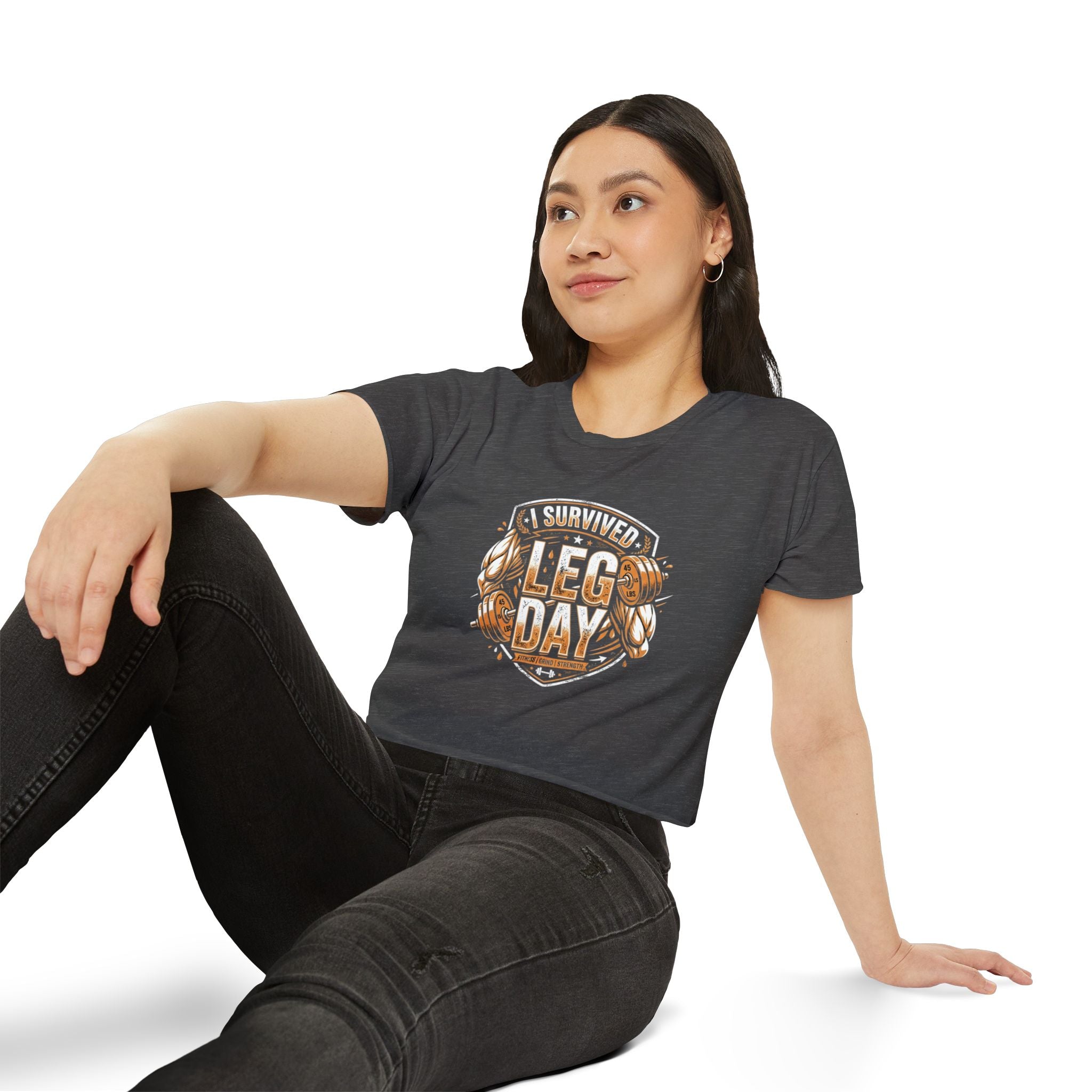 I Survived Leg Day Women's Festival Crop Top