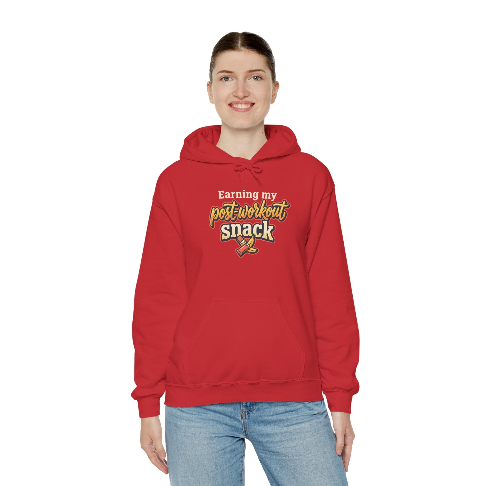 Earning My Post-Workout Snack Unisex Heavy Blend™ Hooded Sweatshirt