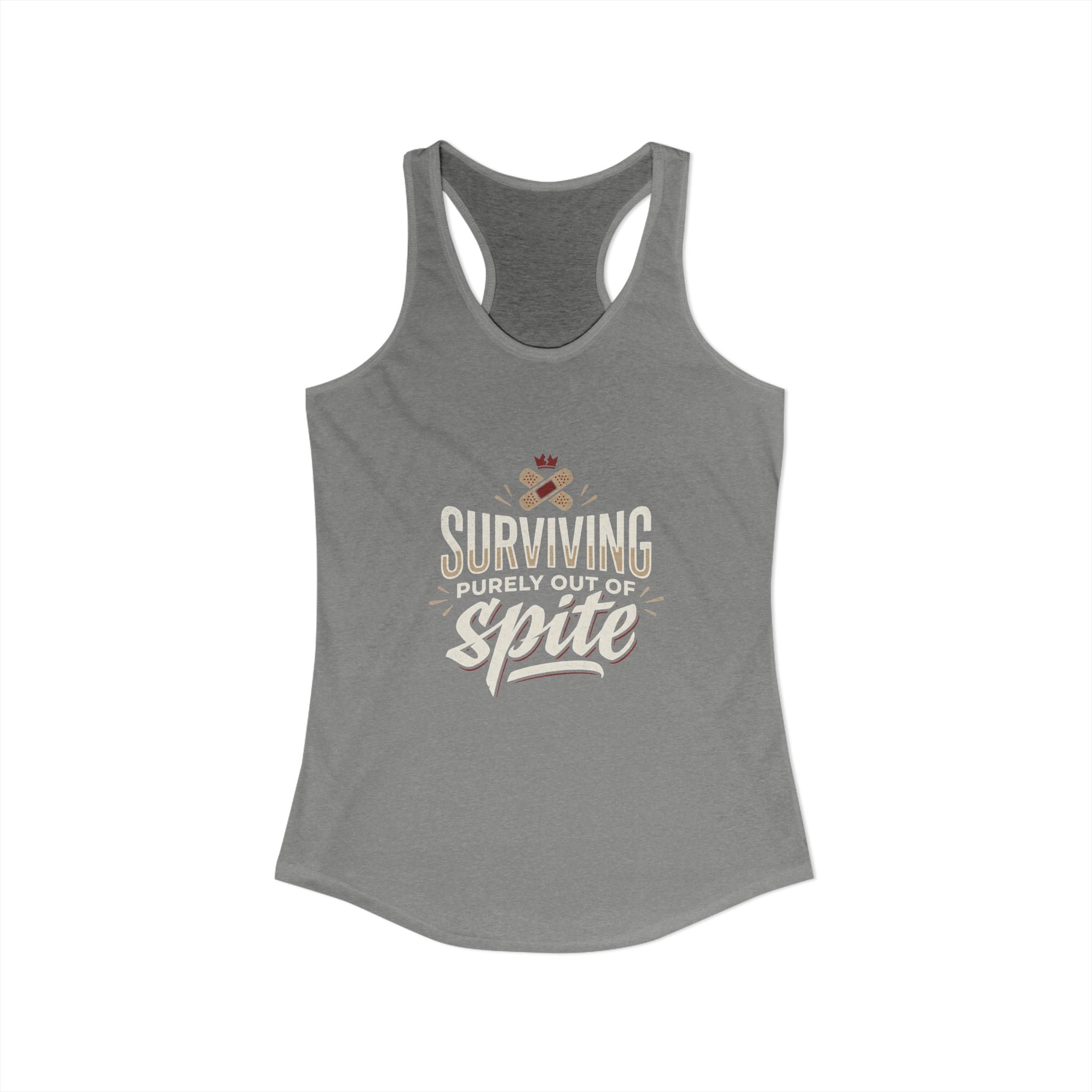 Surviving Purely Out of Spite Women's Ideal Racerback Tank
