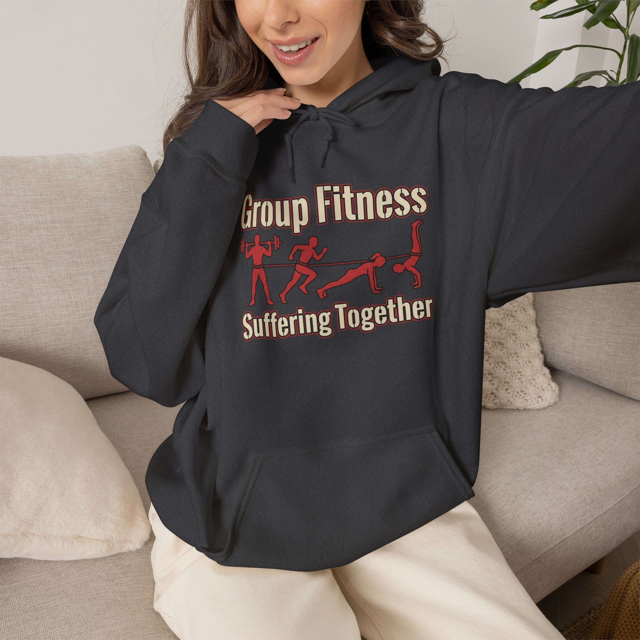 Group Fitness Suffering Together Unisex Heavy Blend™ Hooded Sweatshirt