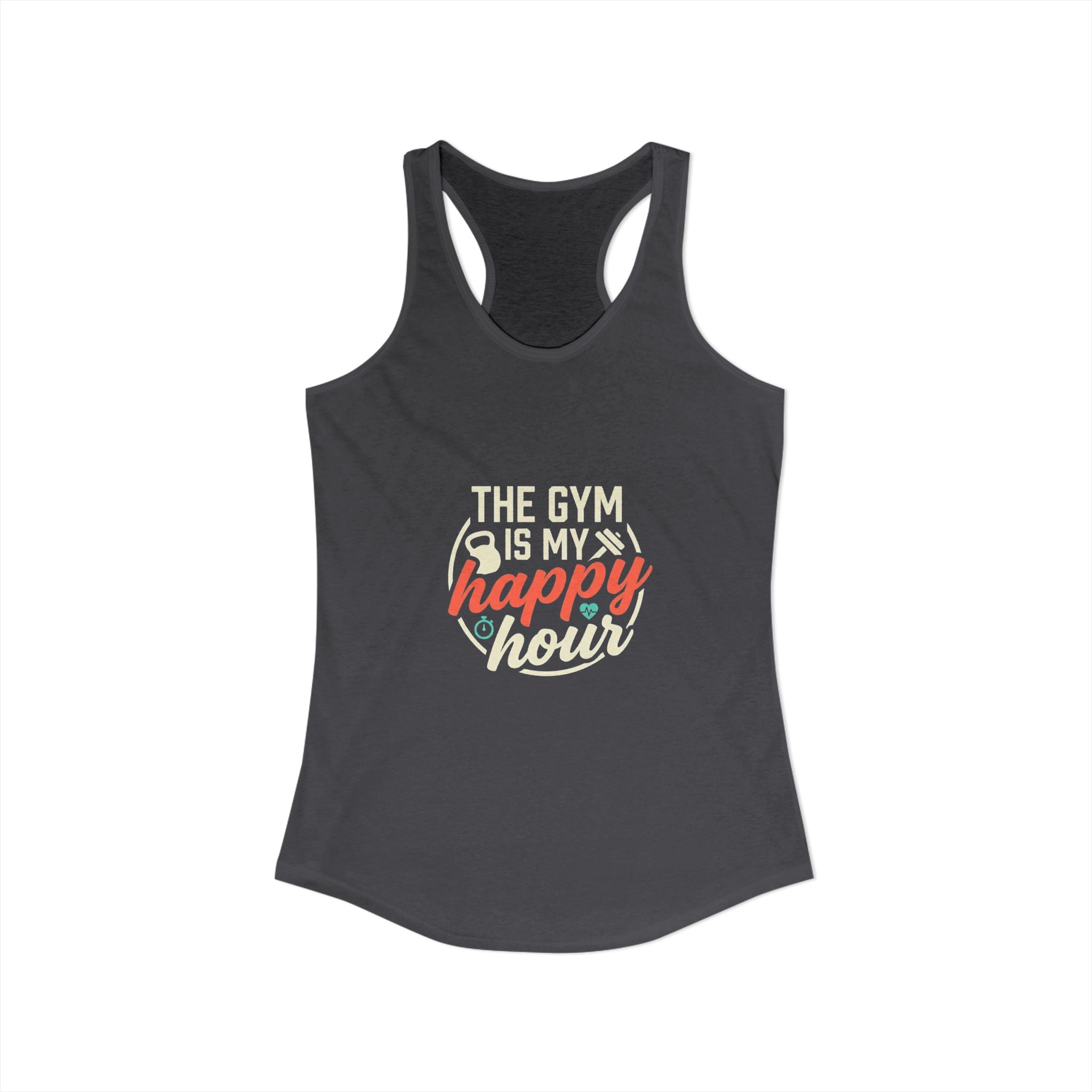 The Gym is My Happy Hour Women's Ideal Racerback Tank
