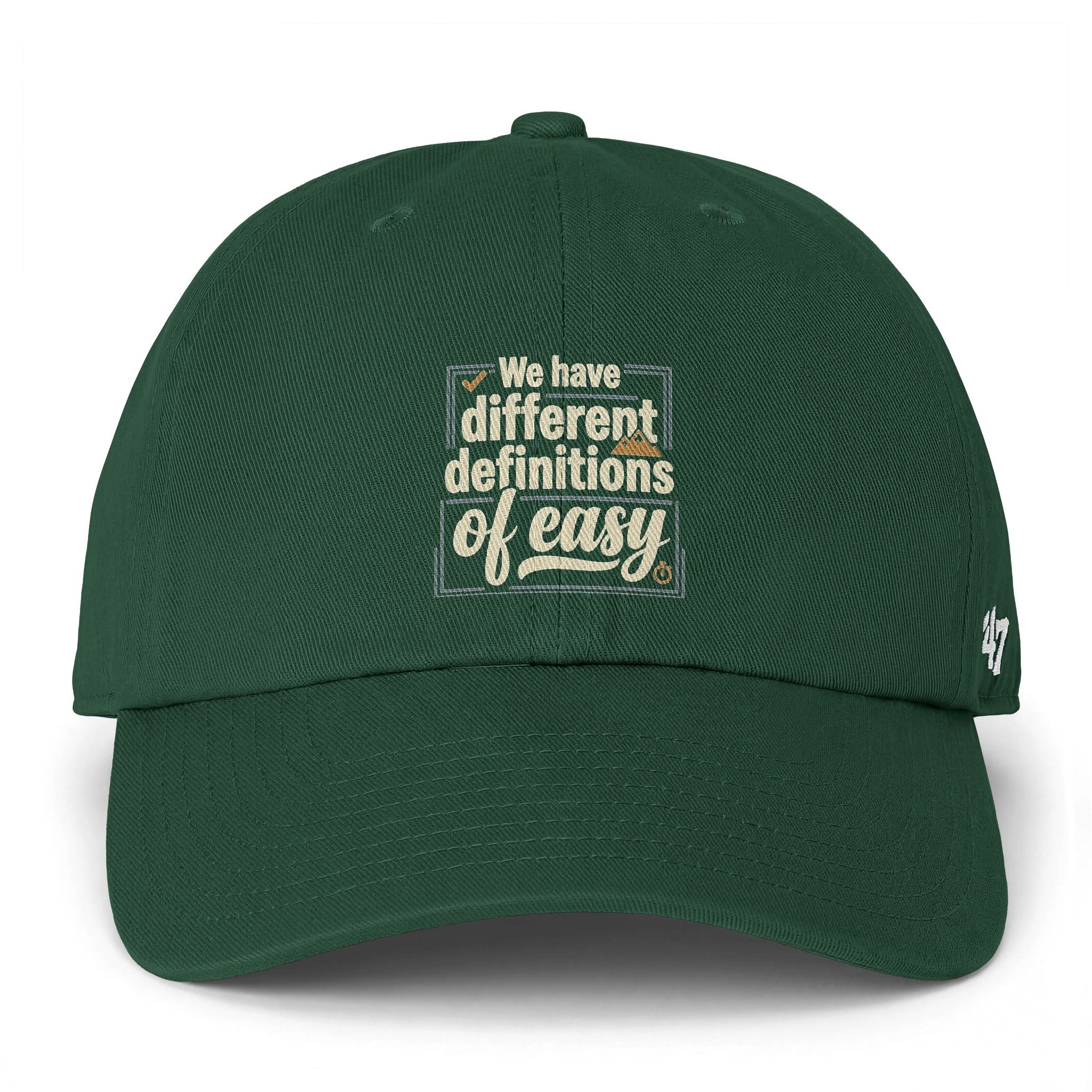 We Have Different Definitions of Easy Clean Up Cap